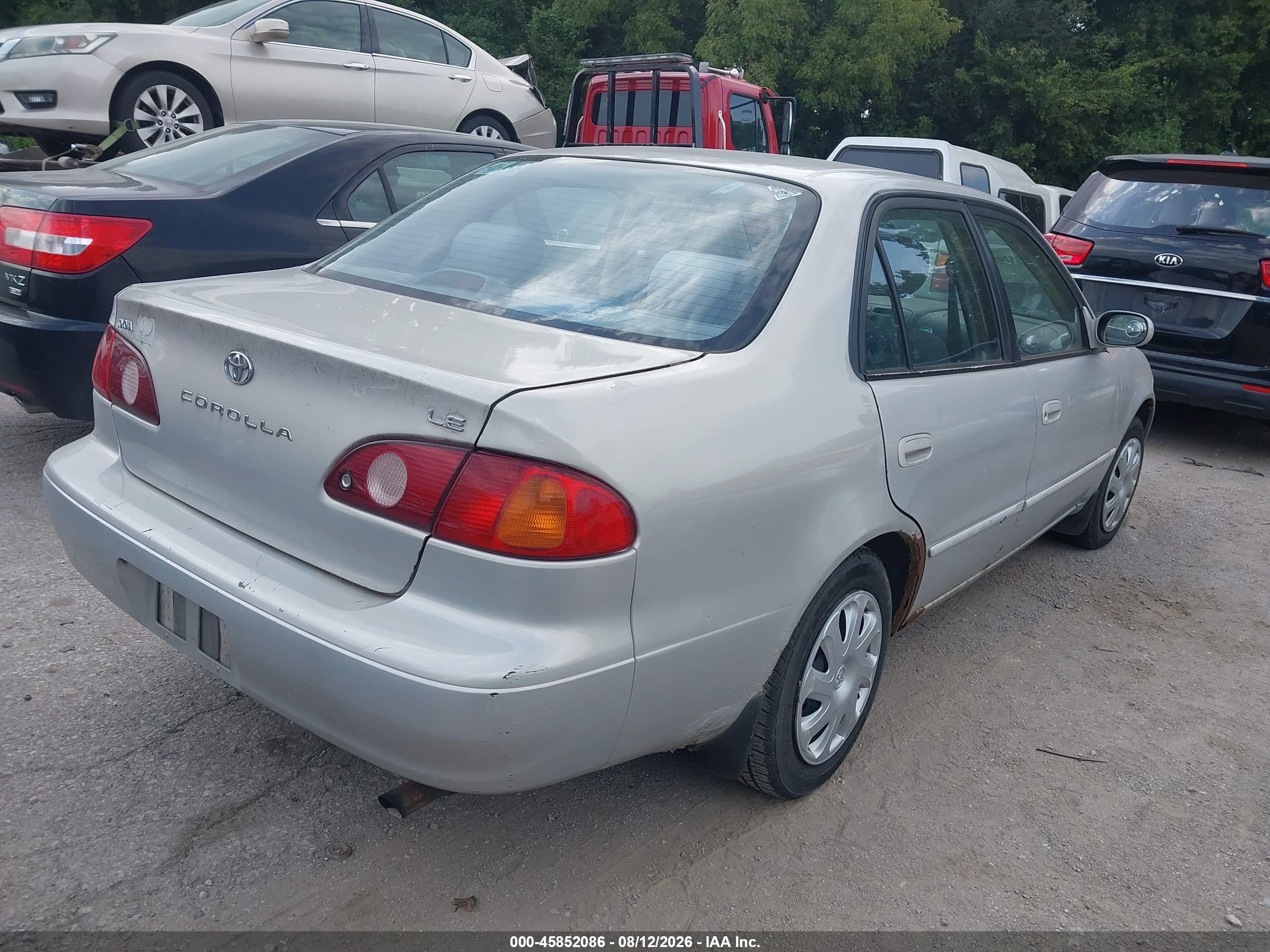 2001 Toyota Corolla Le Серебряный vin: 1NXBR12E41Z533732