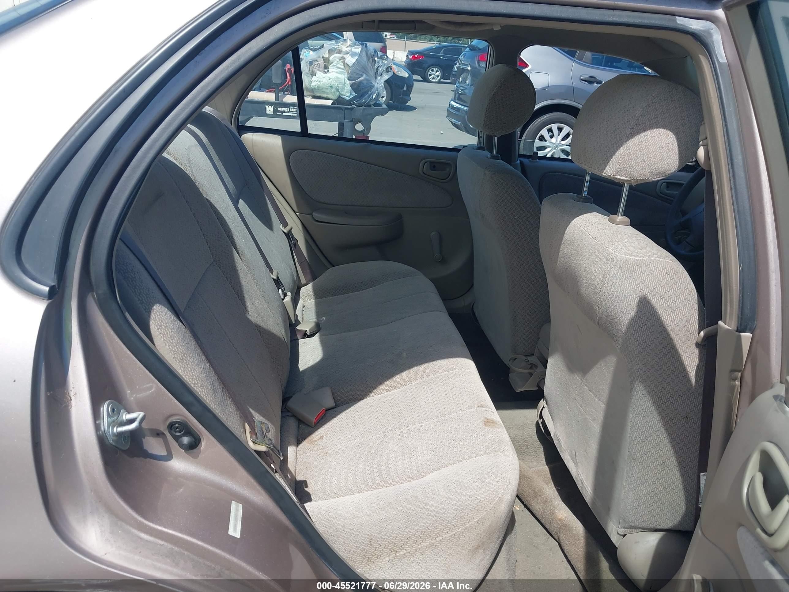 1998 Toyota Corolla Ce Beige vin: 1NXBR12E5WZ078901