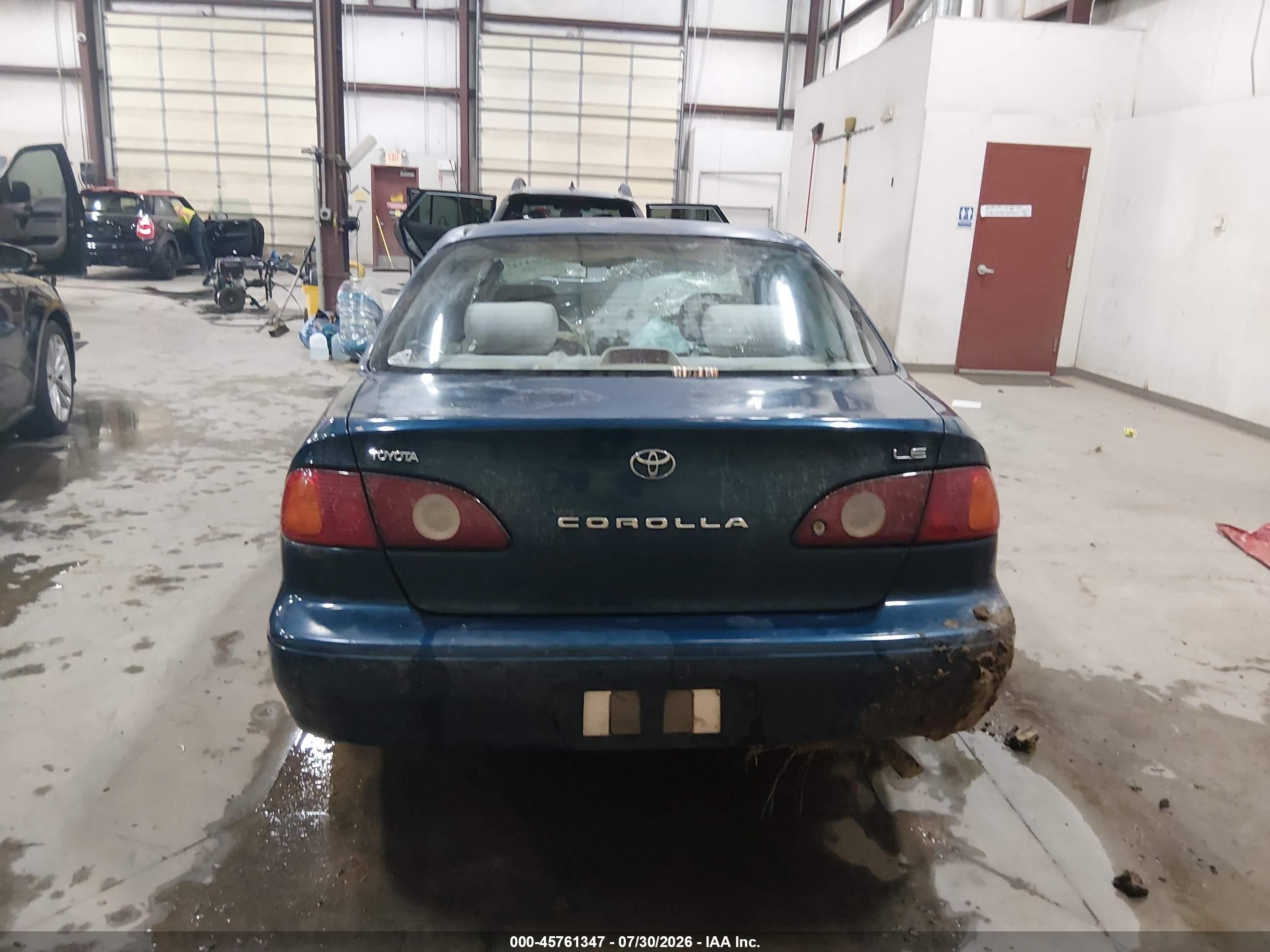 2001 Toyota Corolla Le Blue vin: 1NXBR12E71Z545583