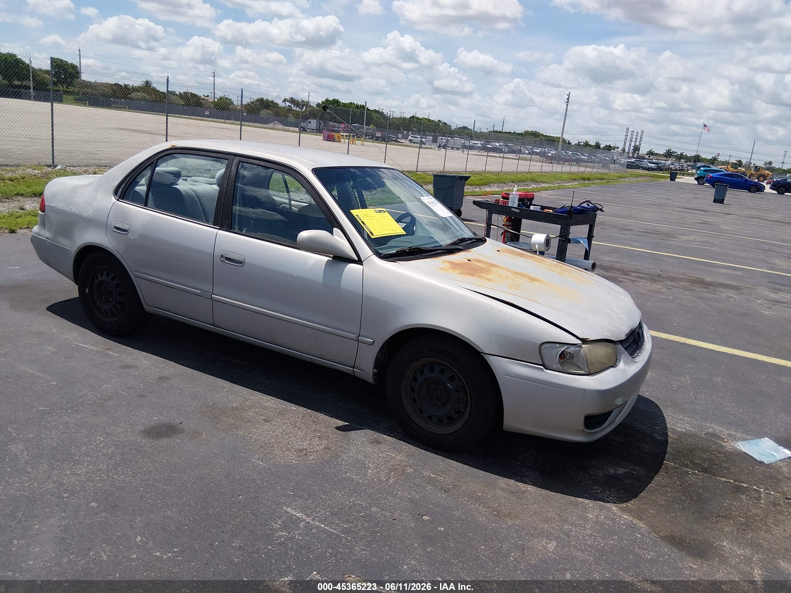 2002 Toyota Corolla Le Gray vin: 1NXBR12E72Z598317
