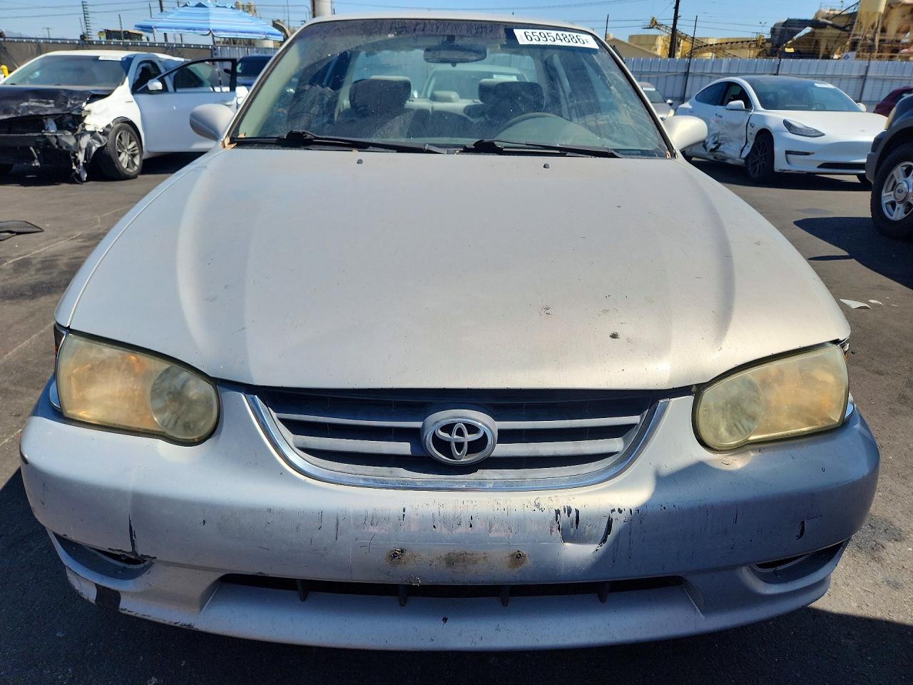 2002 Toyota Corolla Le Silver vin: 1NXBR12E72Z615486