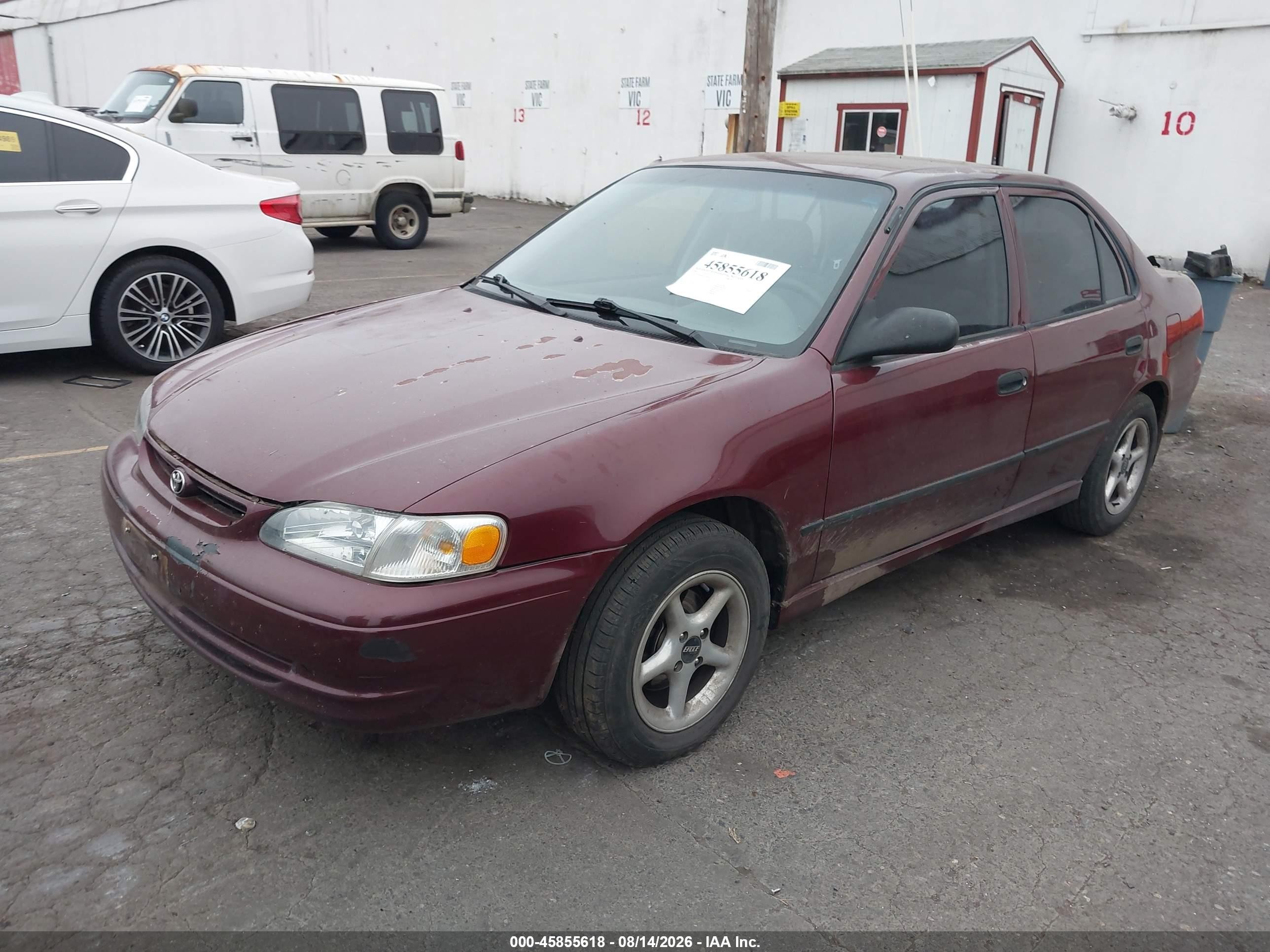 1998 Toyota Corolla Ce Бордовый vin: 1NXBR12E7WZ080990