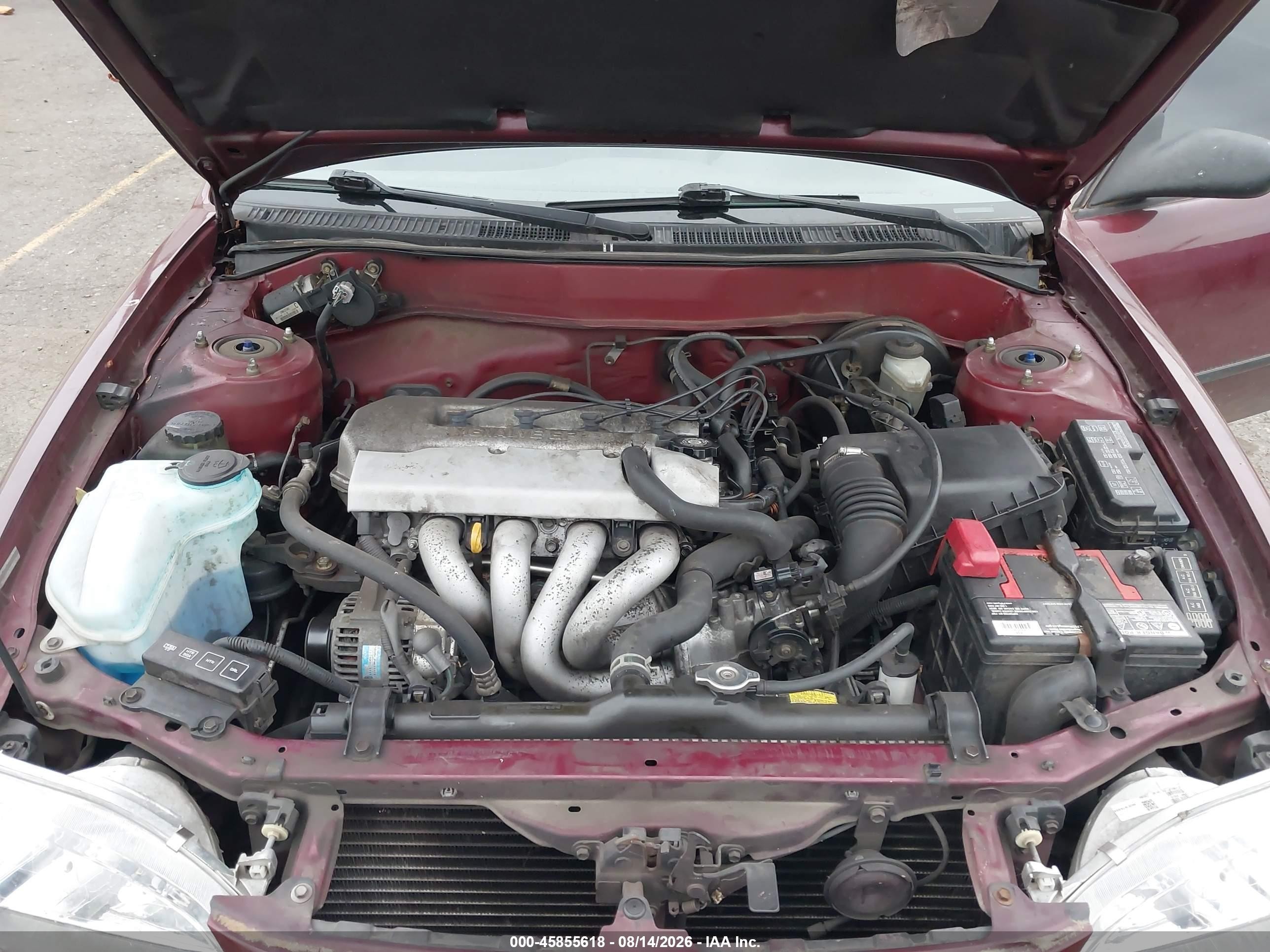 1998 Toyota Corolla Ce Бордовый vin: 1NXBR12E7WZ080990