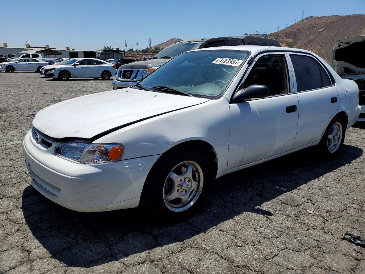 1999 Toyota Corolla Ve White vin: 1NXBR12E7XZ142731