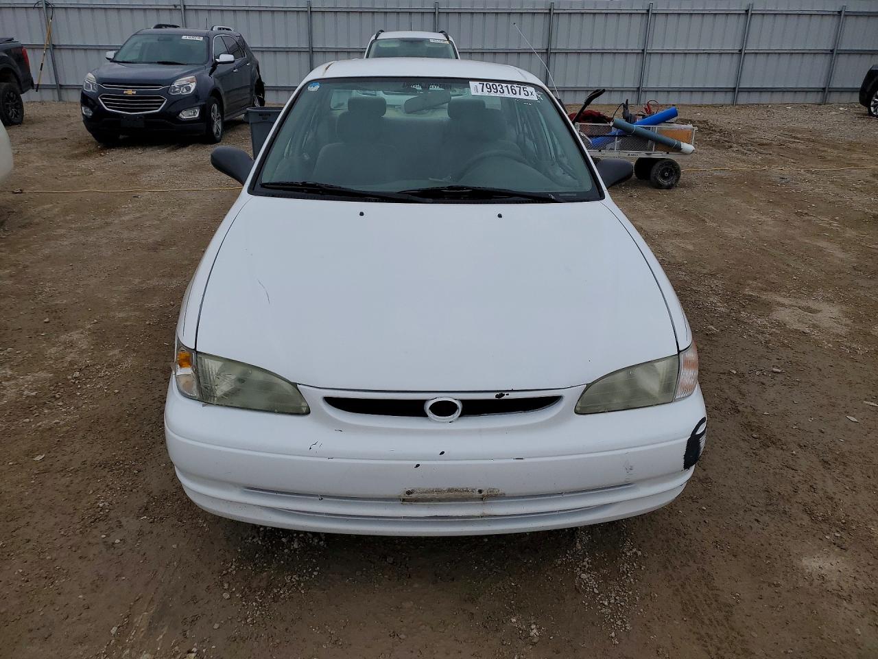 1999 Toyota Corolla Ve White vin: 1NXBR12E7XZ195347