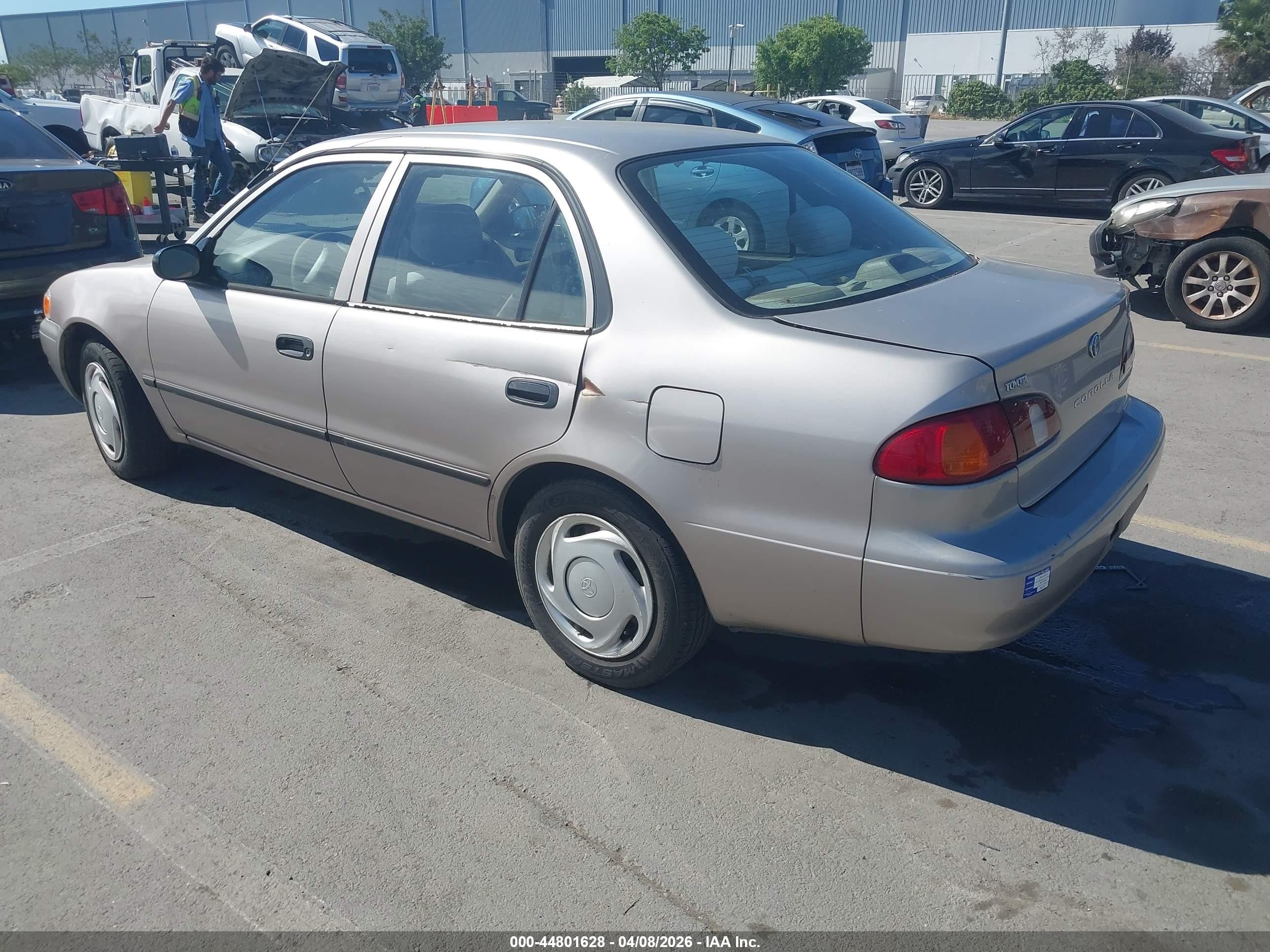 2000 Toyota Corolla Ce Gray vin: 1NXBR12E7YZ310448