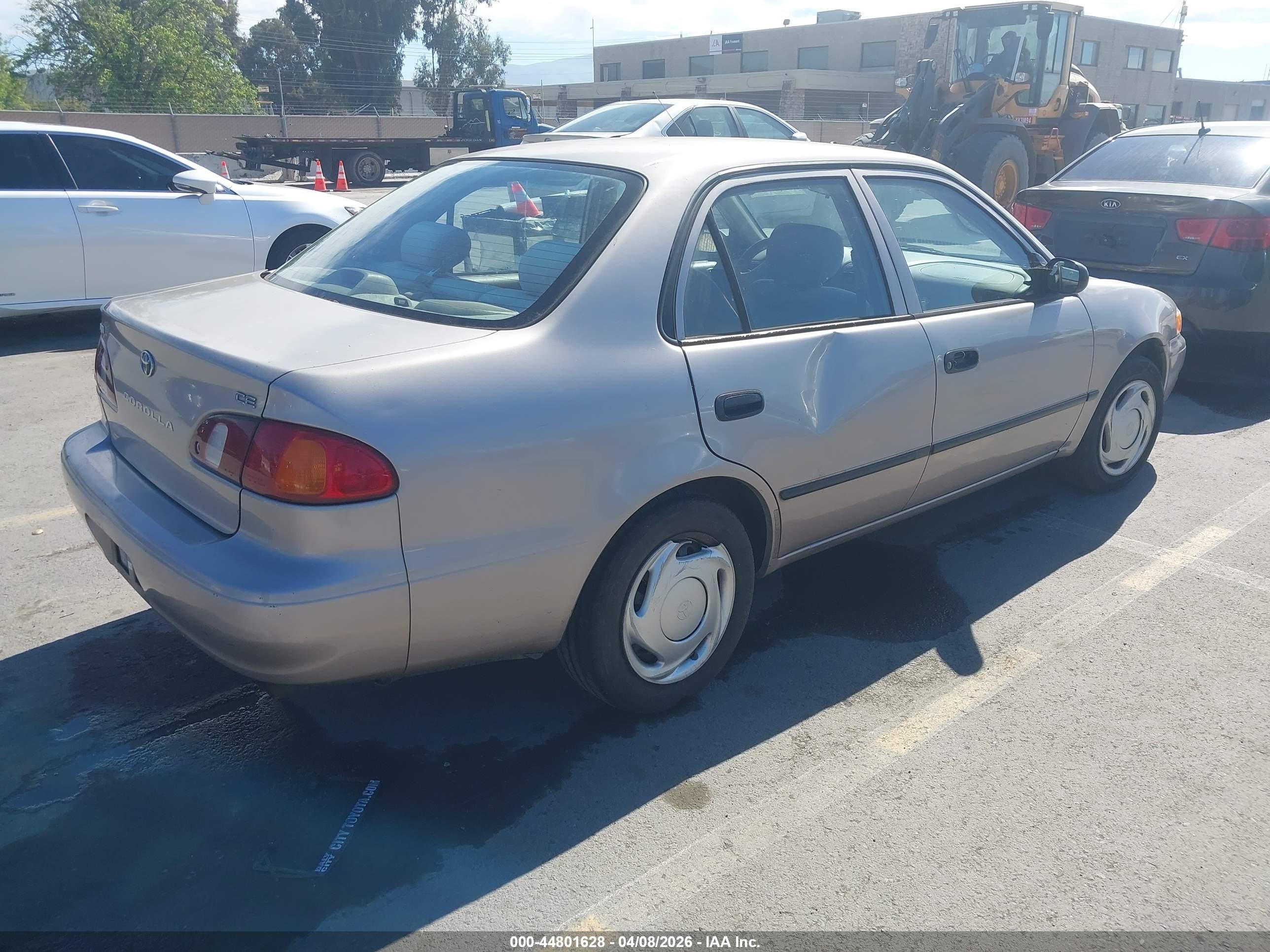 2000 Toyota Corolla Ce Gray vin: 1NXBR12E7YZ310448