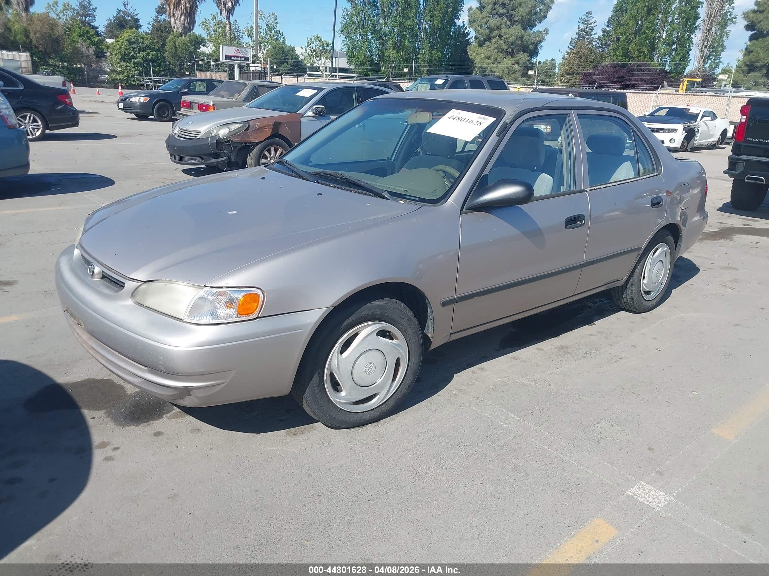 2000 Toyota Corolla Ce Gray vin: 1NXBR12E7YZ310448