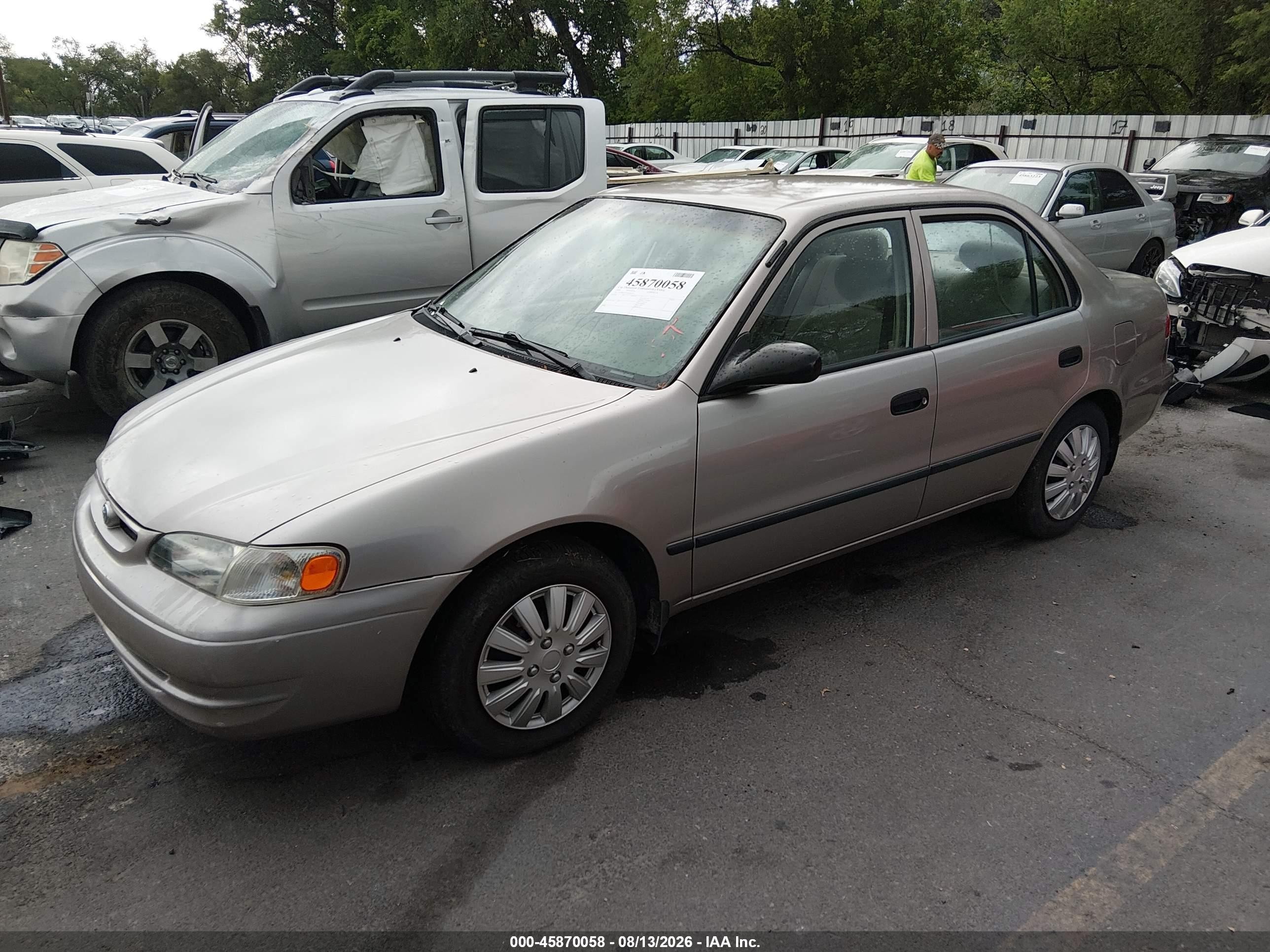 2000 Toyota Corolla Ce Gold vin: 1NXBR12E9YZ310340