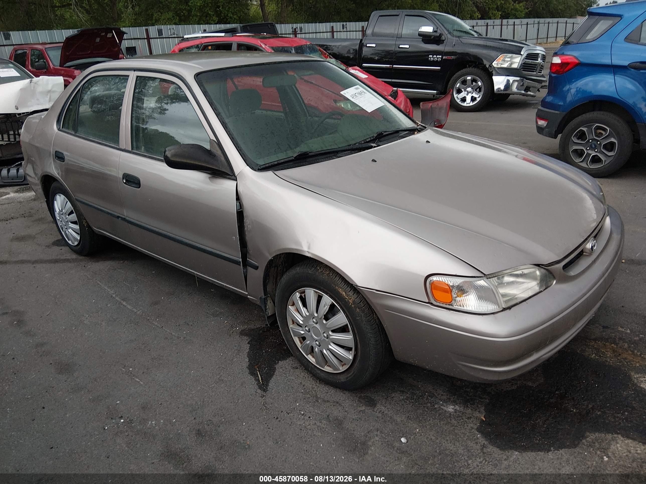 2000 Toyota Corolla Ce Gold vin: 1NXBR12E9YZ310340