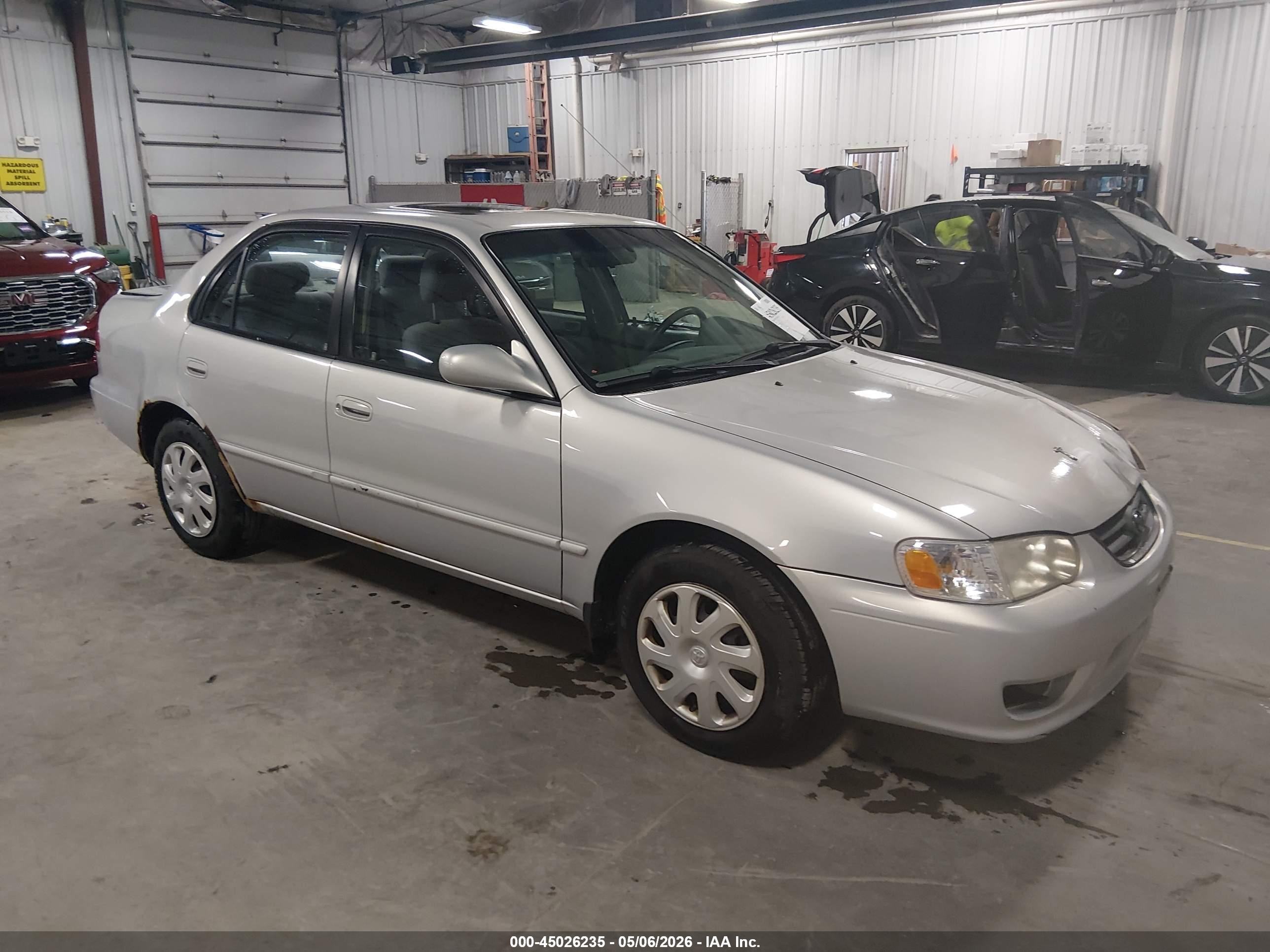 2002 Toyota Corolla Le Silver vin: 1NXBR12EX2Z580541