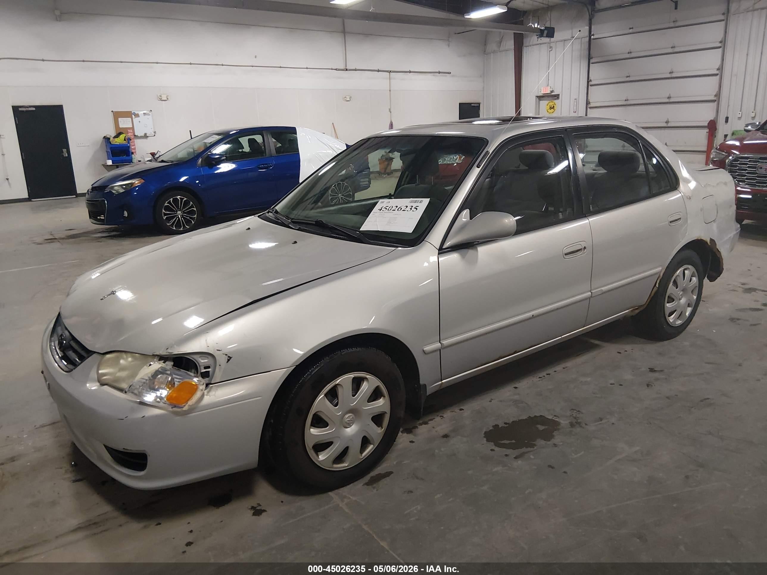 2002 Toyota Corolla Le Silver vin: 1NXBR12EX2Z580541