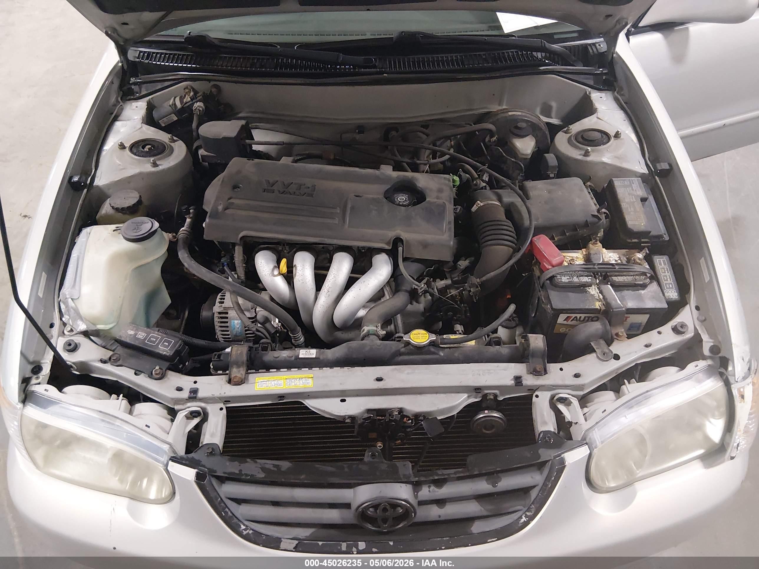 2002 Toyota Corolla Le Silver vin: 1NXBR12EX2Z580541
