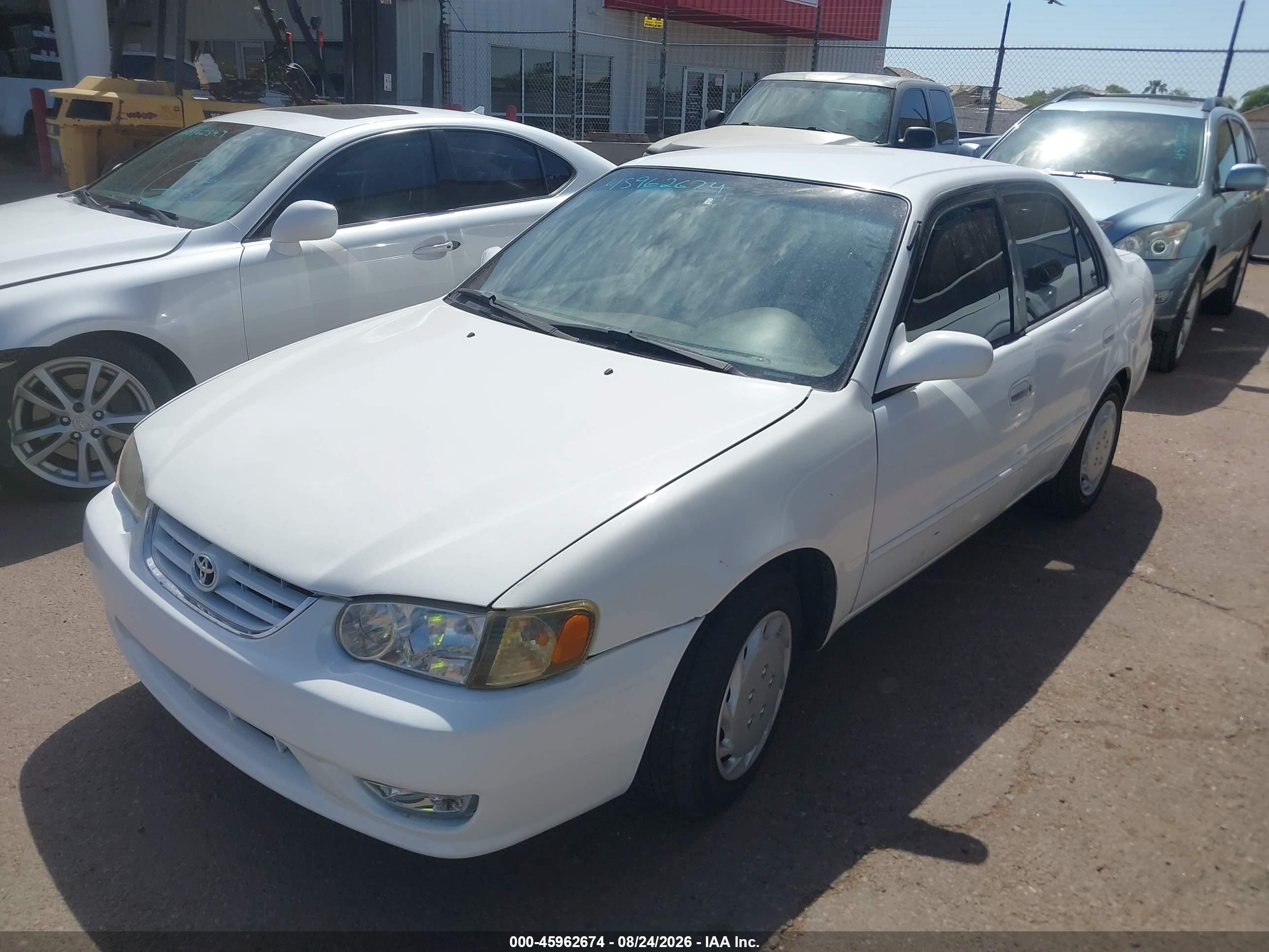2002 Toyota Corolla Le Белый vin: 1NXBR12EX2Z622870