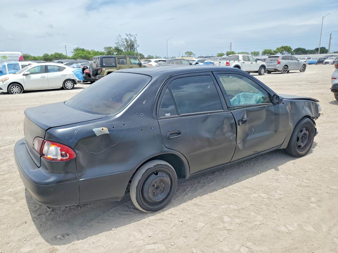 2002 Toyota Corolla Ce Black vin: 1NXBR12EX2Z632184