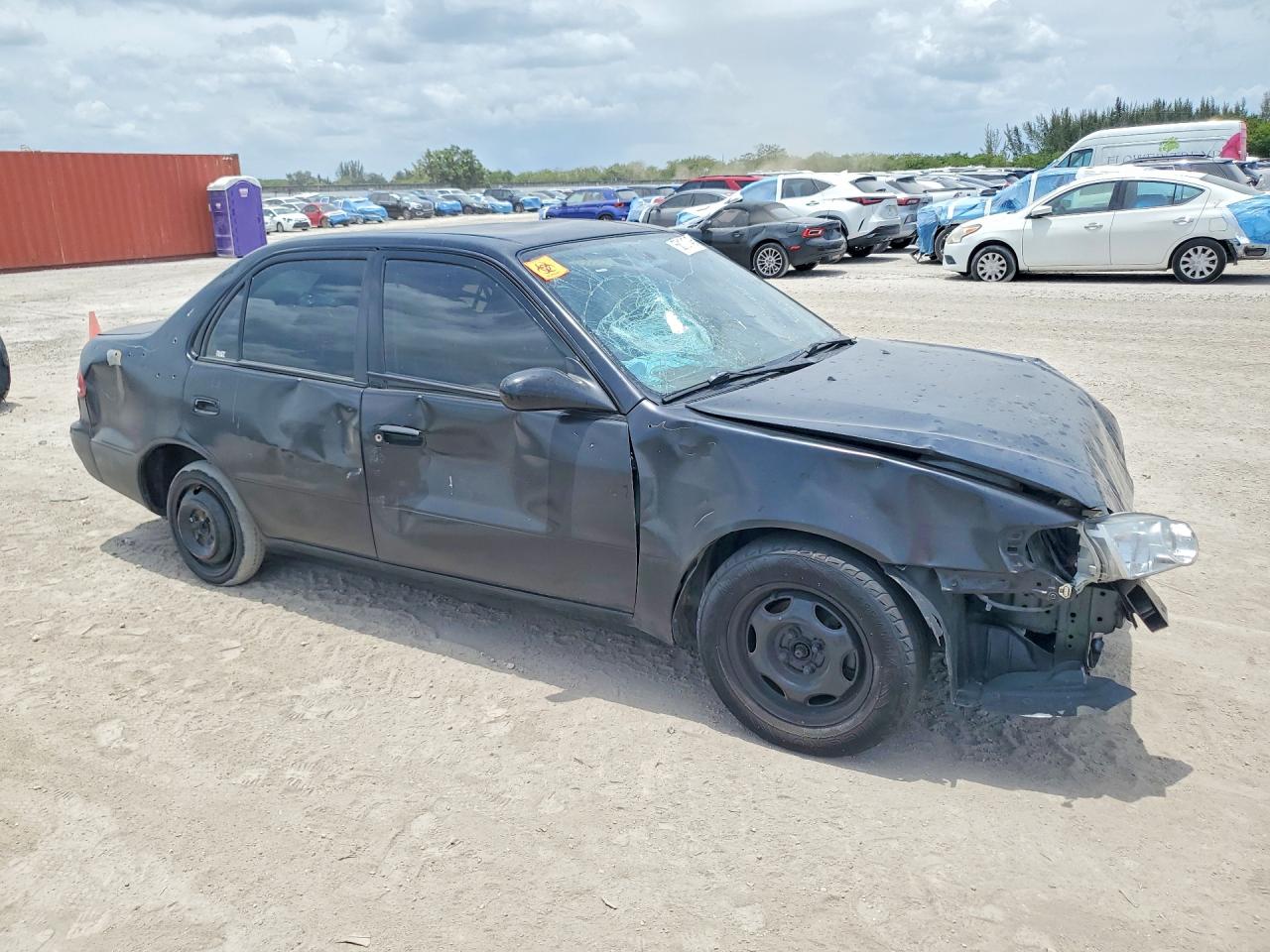 2002 Toyota Corolla Ce Black vin: 1NXBR12EX2Z632184