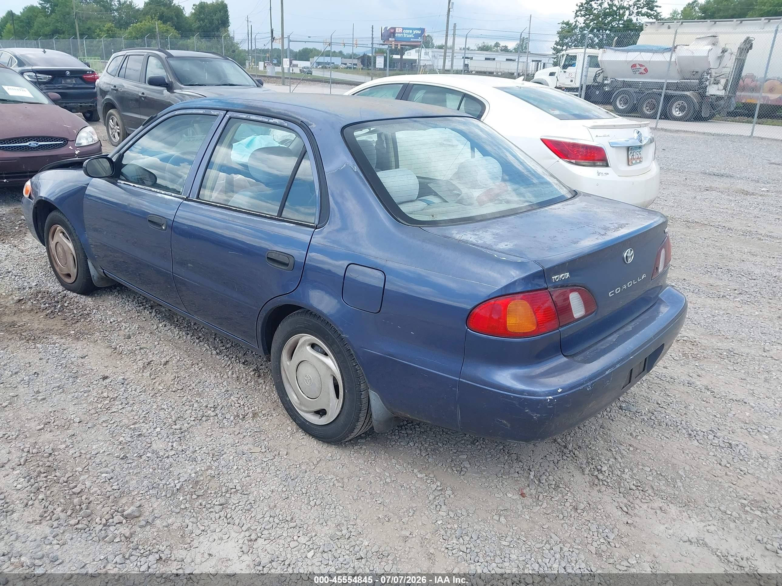 1999 Toyota Corolla Ve/ce/le Blue vin: 1NXBR12EXXZ170832