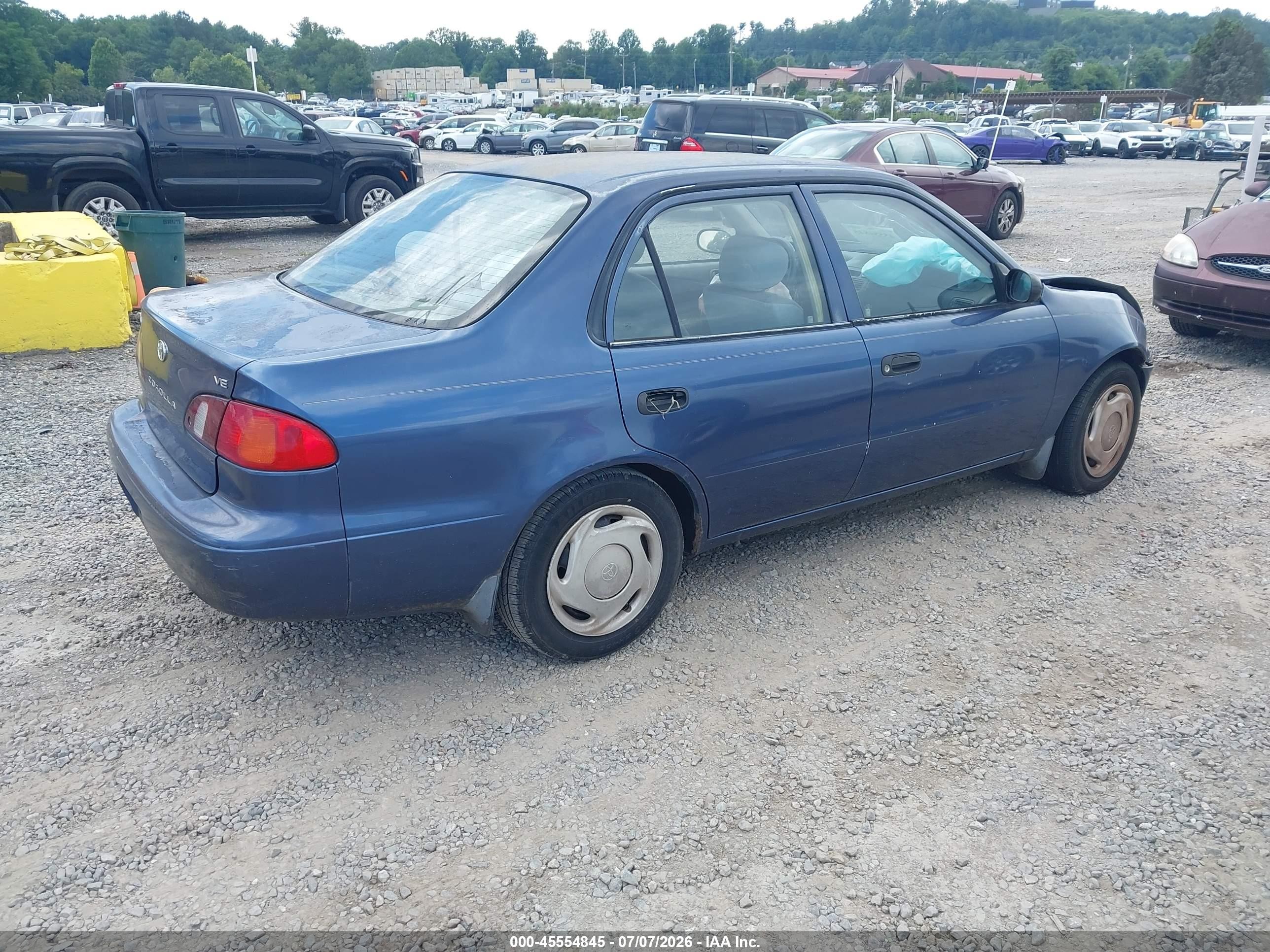 1999 Toyota Corolla Ve/ce/le Blue vin: 1NXBR12EXXZ170832