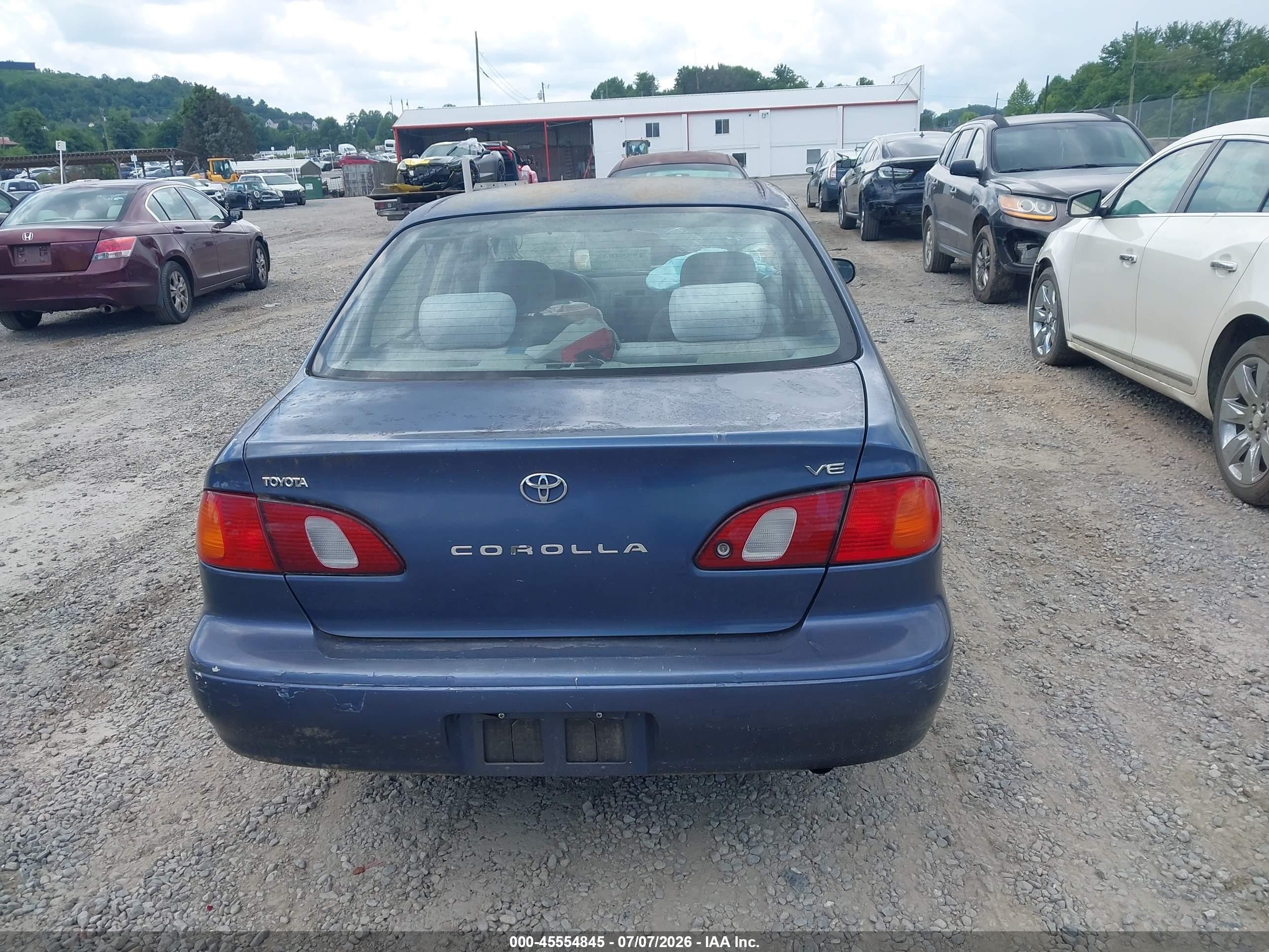1999 Toyota Corolla Ve/ce/le Blue vin: 1NXBR12EXXZ170832