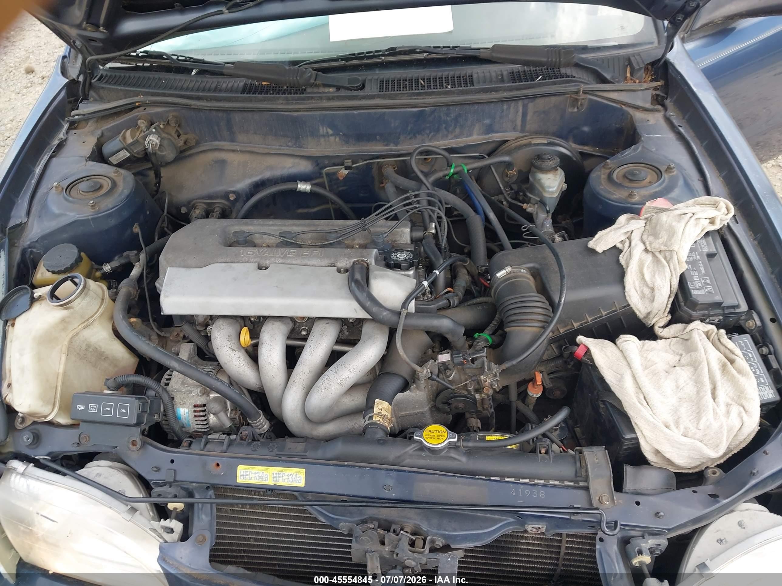 1999 Toyota Corolla Ve/ce/le Blue vin: 1NXBR12EXXZ170832