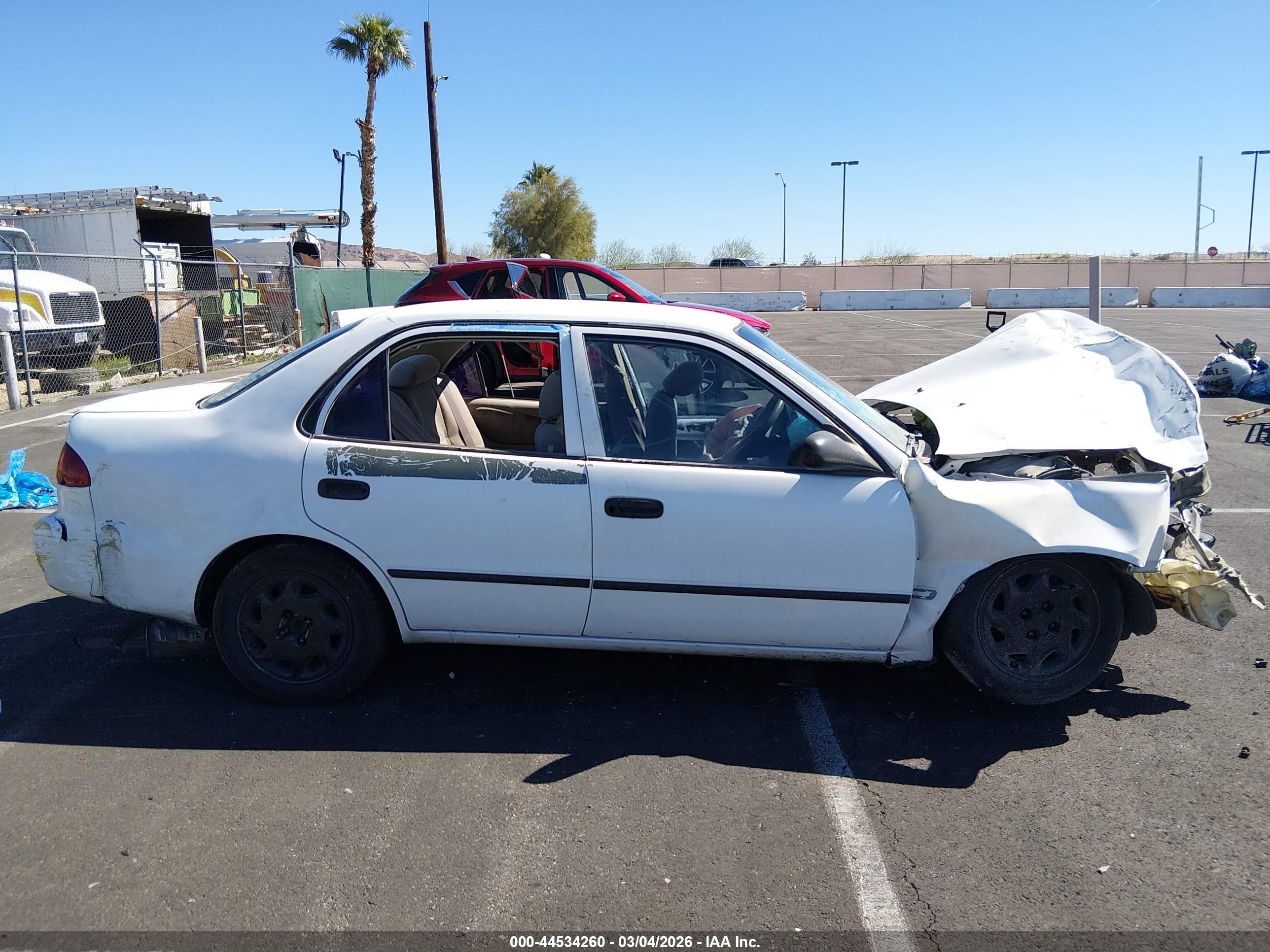 1999 Toyota Corolla Ve White vin: 1NXBR12EXXZ198792