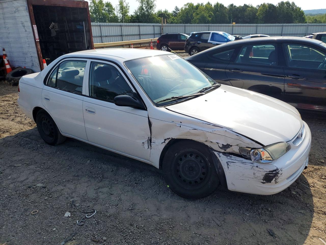2000 Toyota Corolla Ve White vin: 1NXBR12EXYZ384124