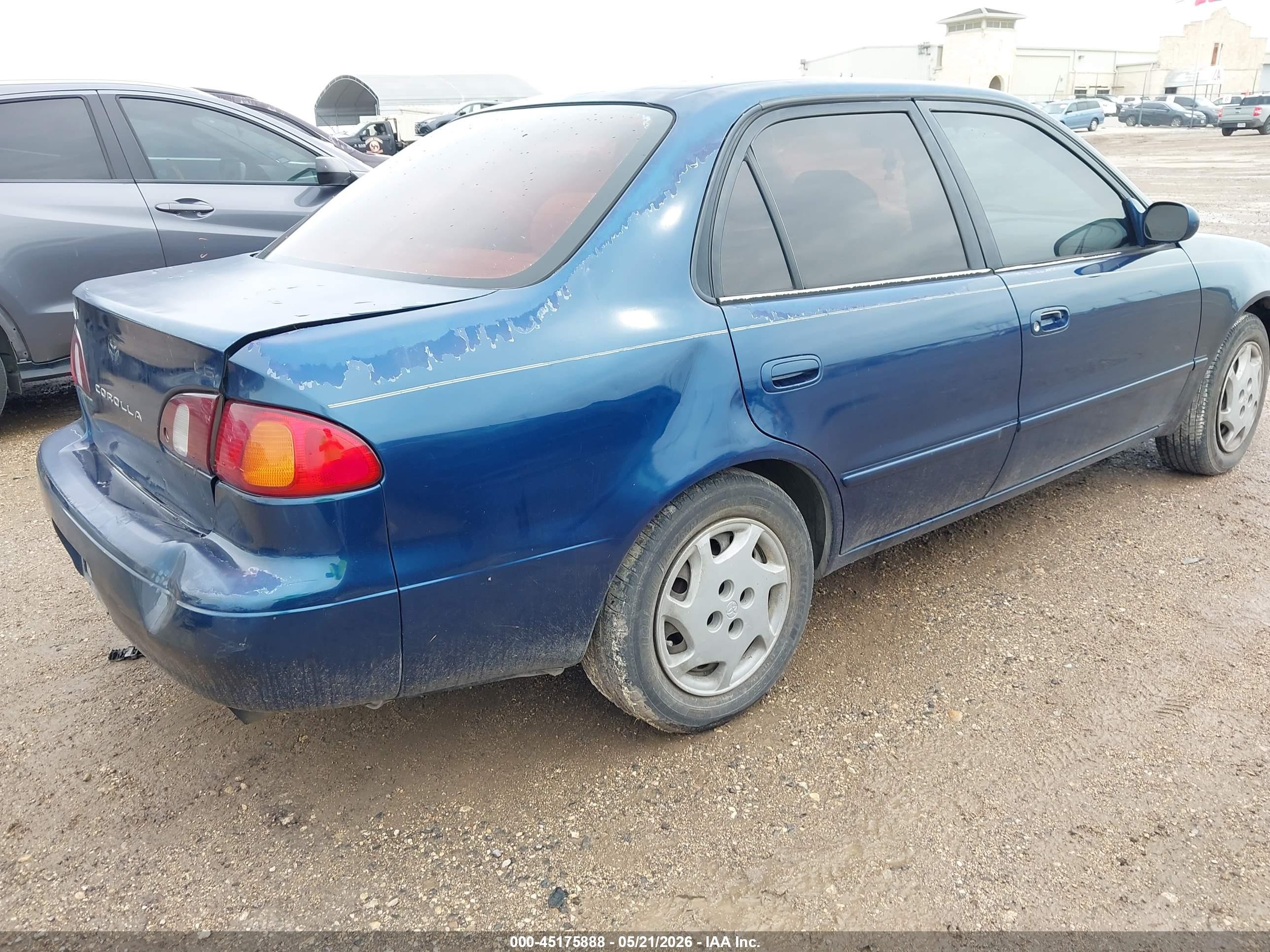 1998 Toyota Corolla Le Blue vin: 1NXBR18E5WZ095902