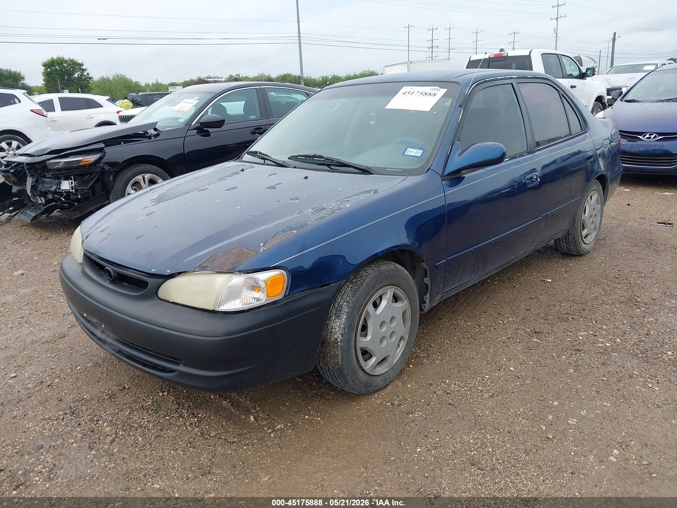 1998 Toyota Corolla Le Blue vin: 1NXBR18E5WZ095902