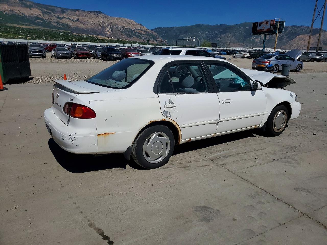 1998 Toyota Corolla Ve White vin: 1NXBR18EXWZ019155
