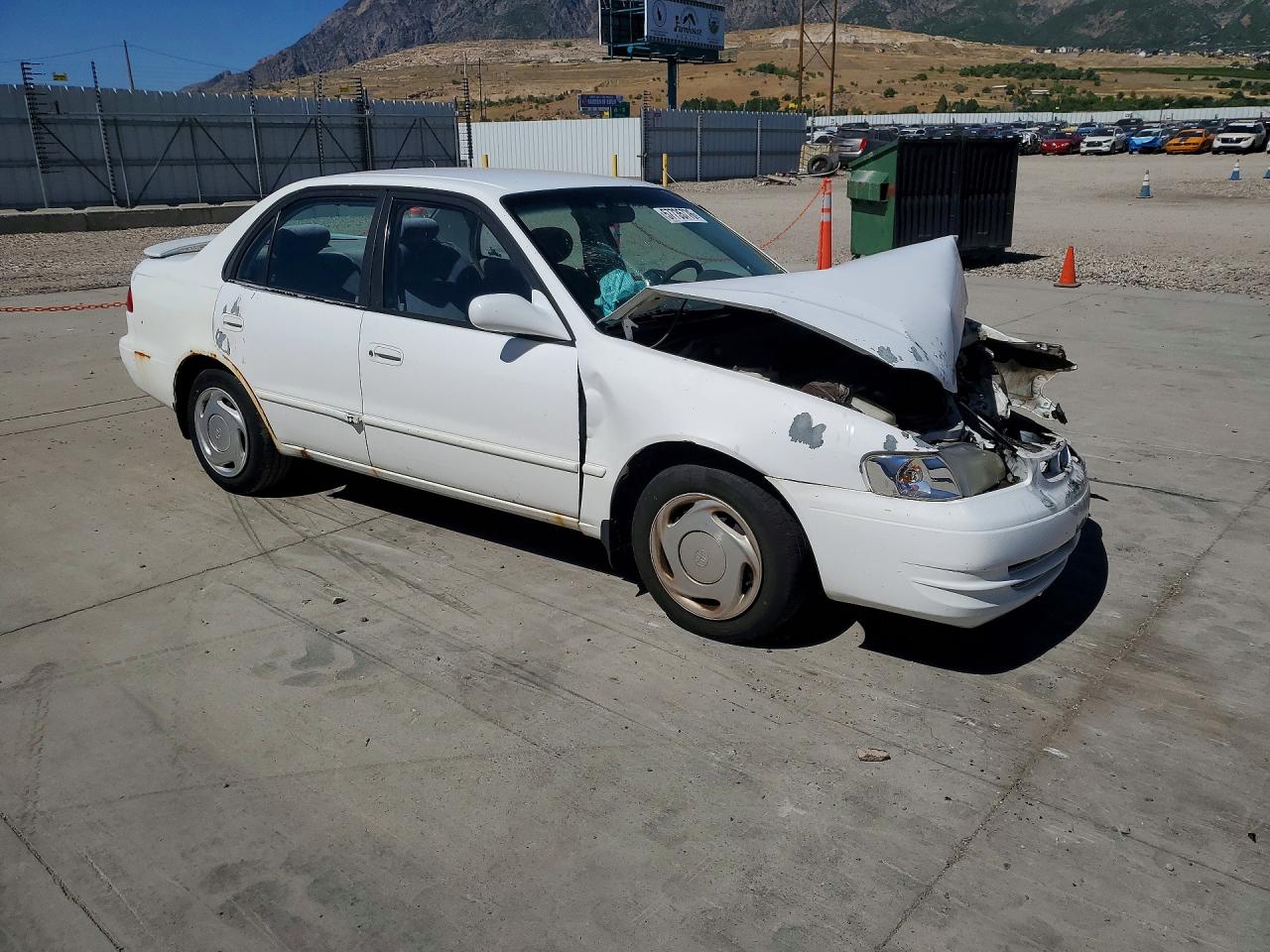 1998 Toyota Corolla Ve White vin: 1NXBR18EXWZ019155
