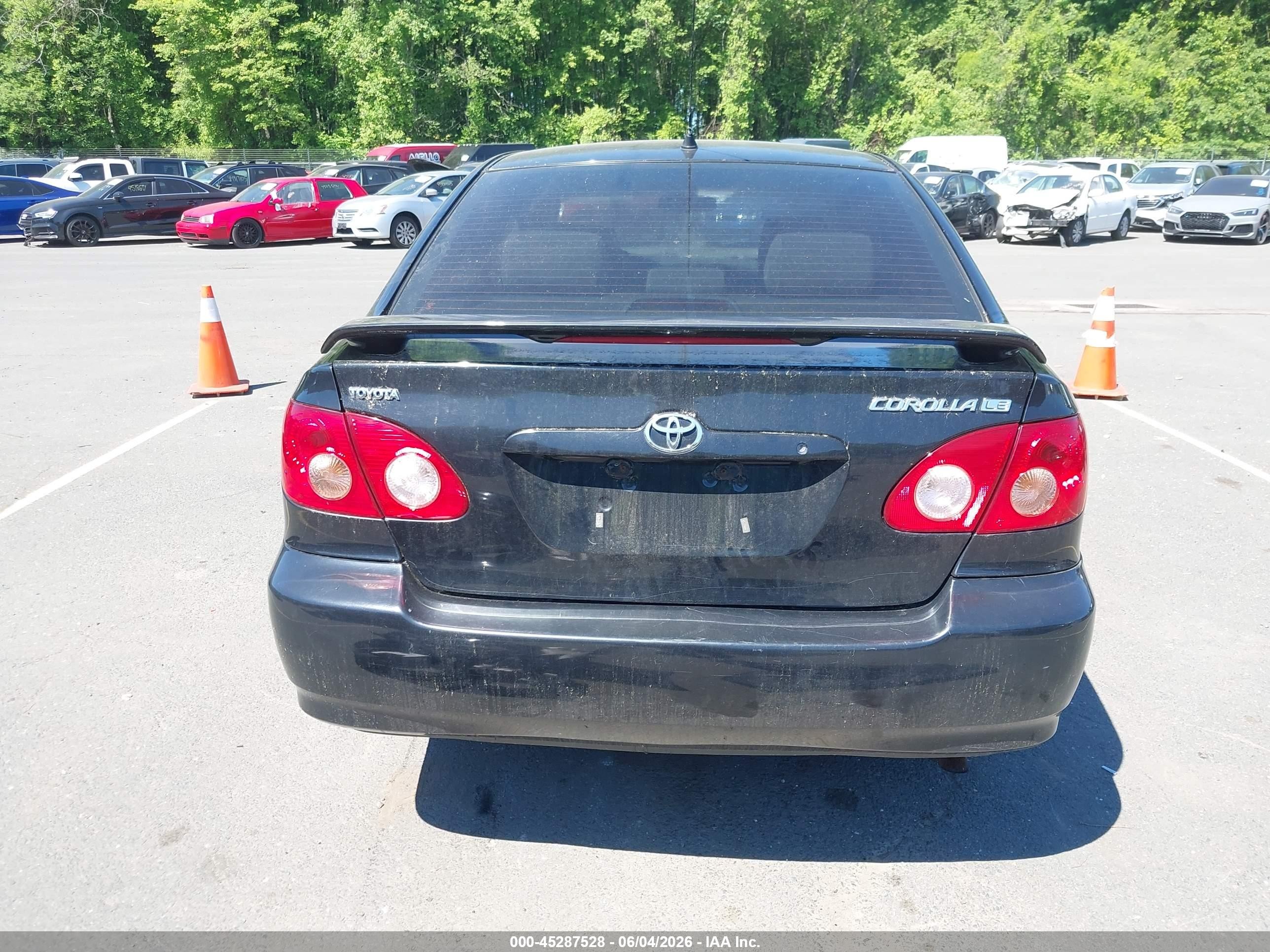 2005 Toyota Corolla   Black vin: 1NXBR30B95Z447918