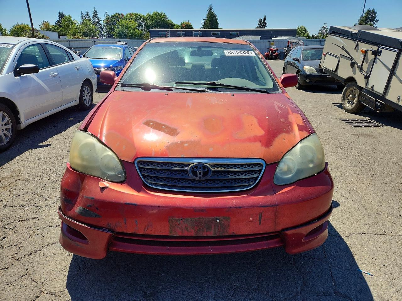 2007 Toyota Corolla S Red vin: 1NXBR30E07Z801831