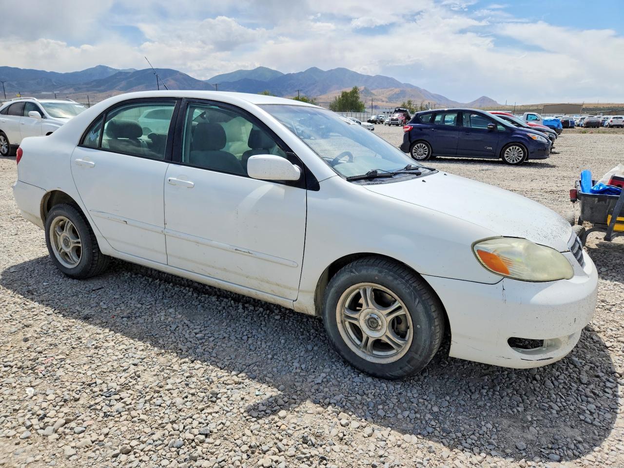 2005 Toyota Corolla Le White vin: 1NXBR30E25Z370423