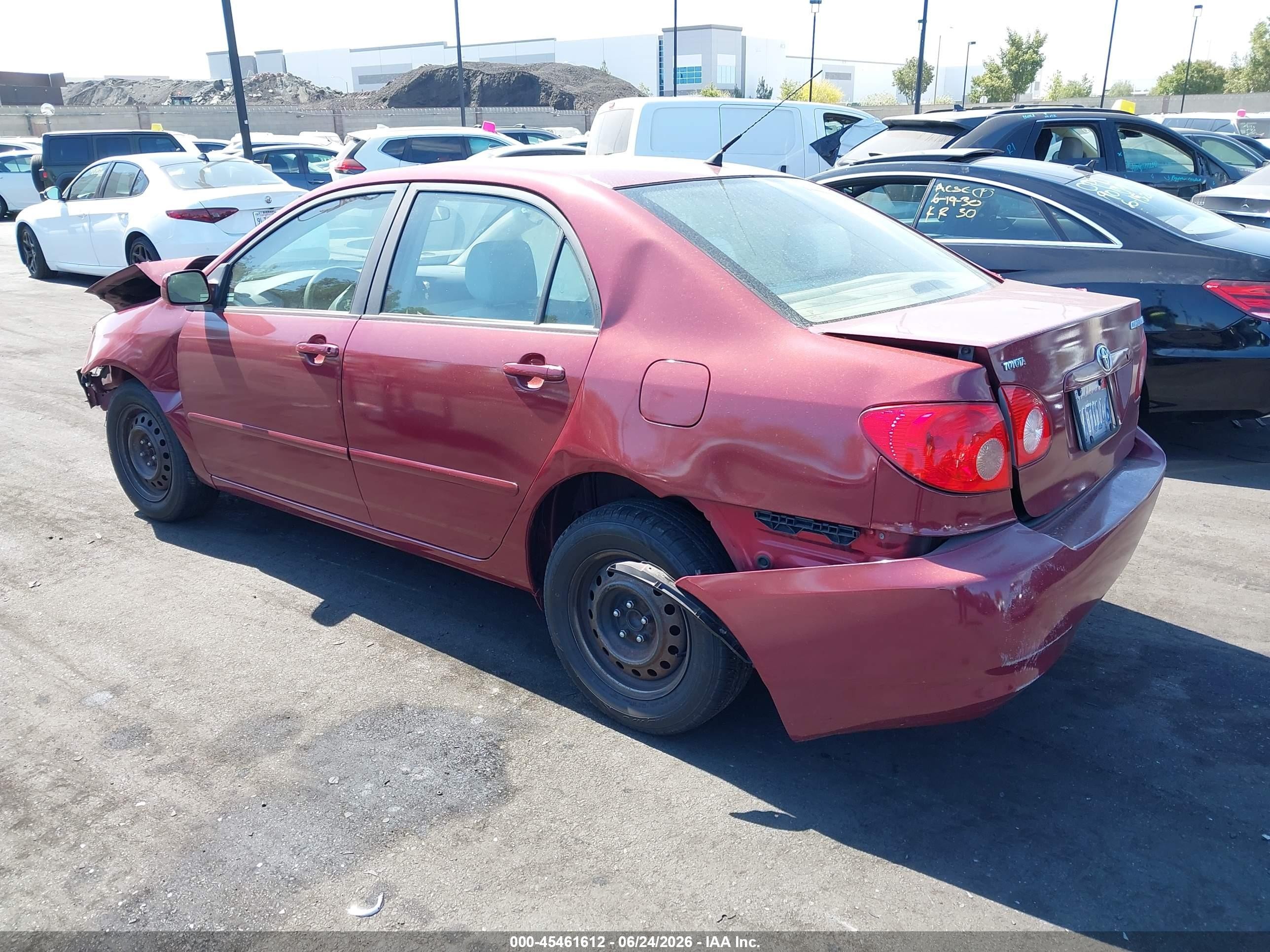 2007 Toyota Corolla Le Red vin: 1NXBR30E27Z895243