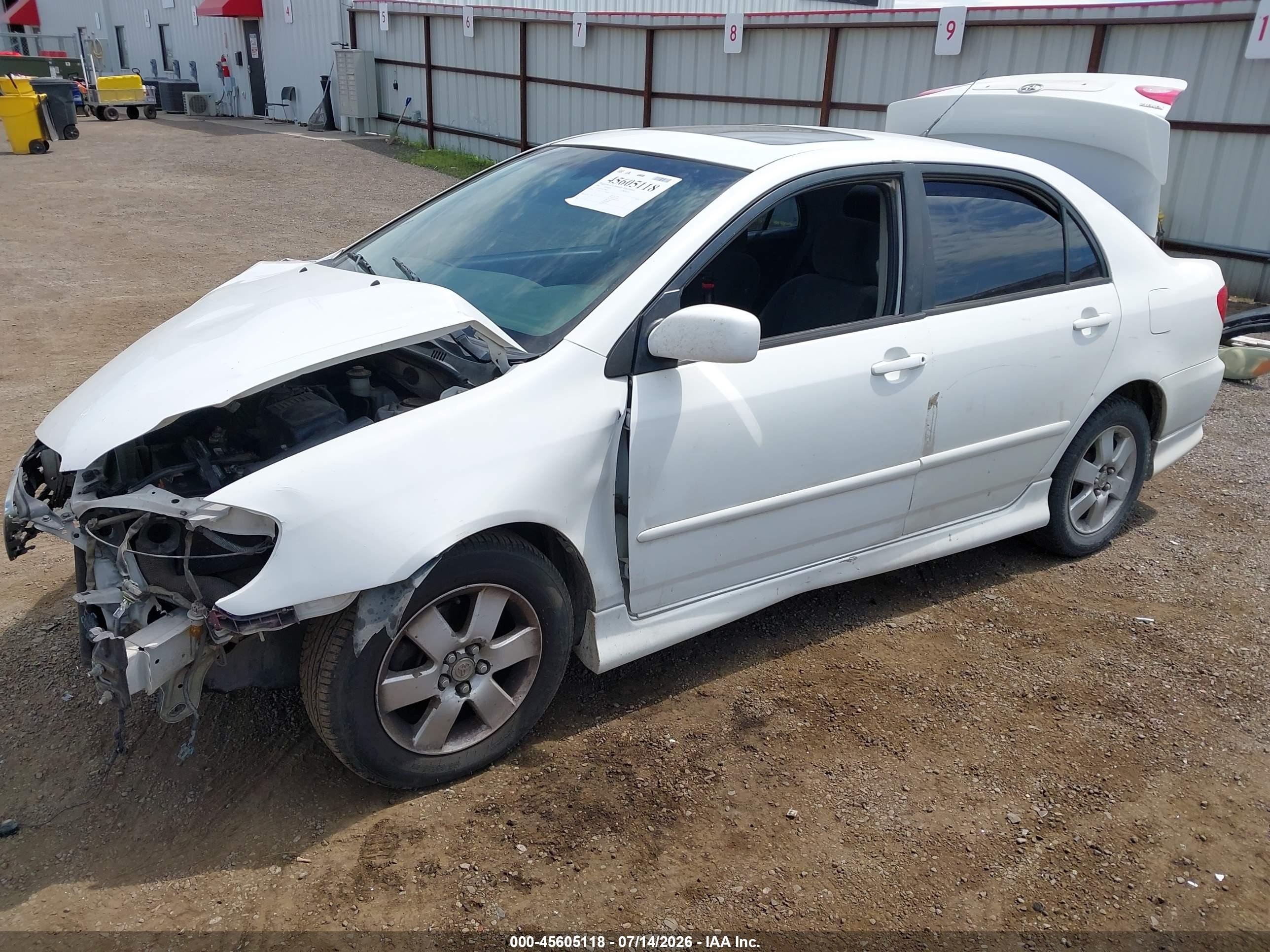 2006 Toyota Corolla S Белый vin: 1NXBR30E36Z708476