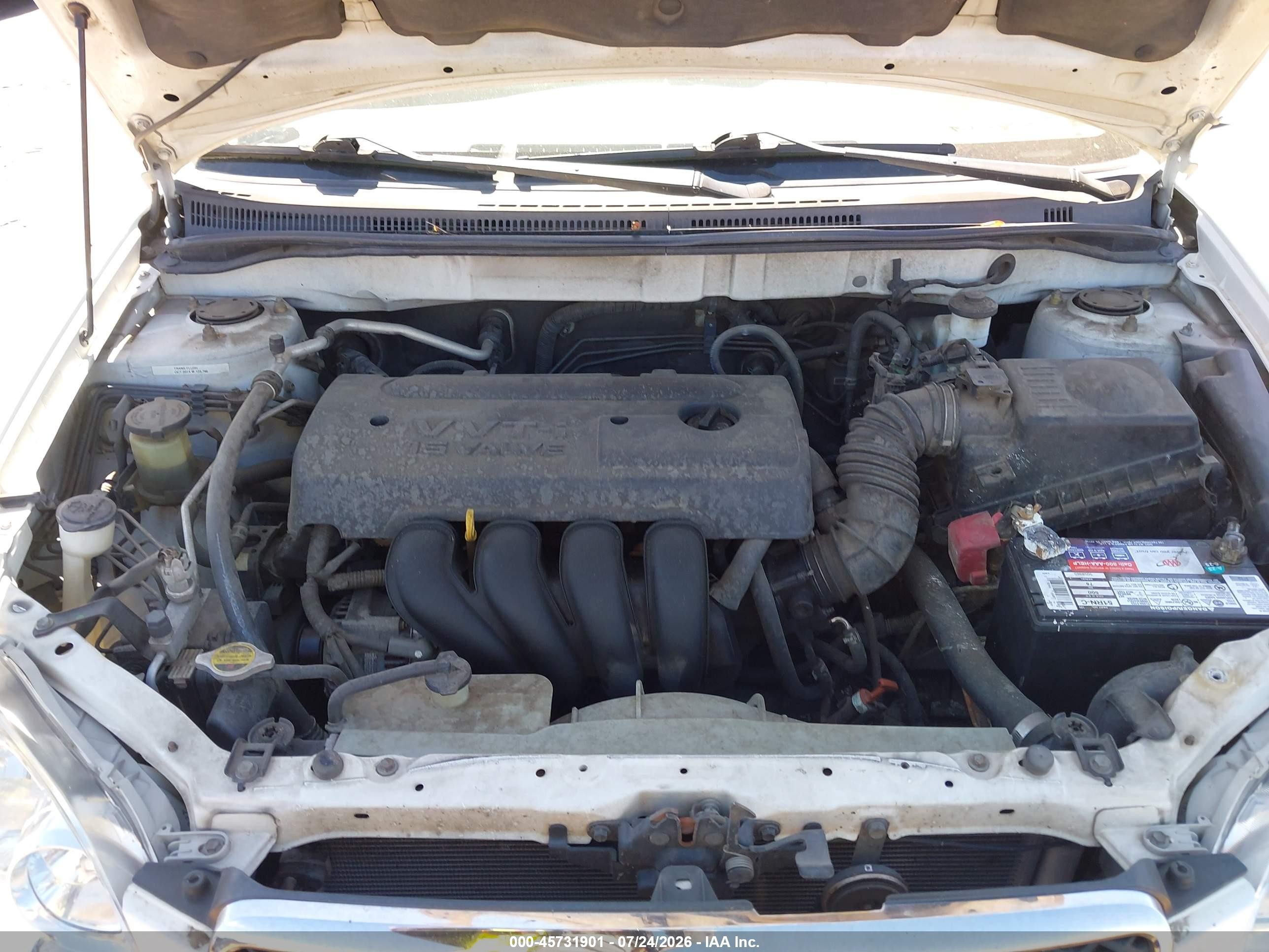 2005 Toyota Corolla Le White vin: 1NXBR30E45Z431982