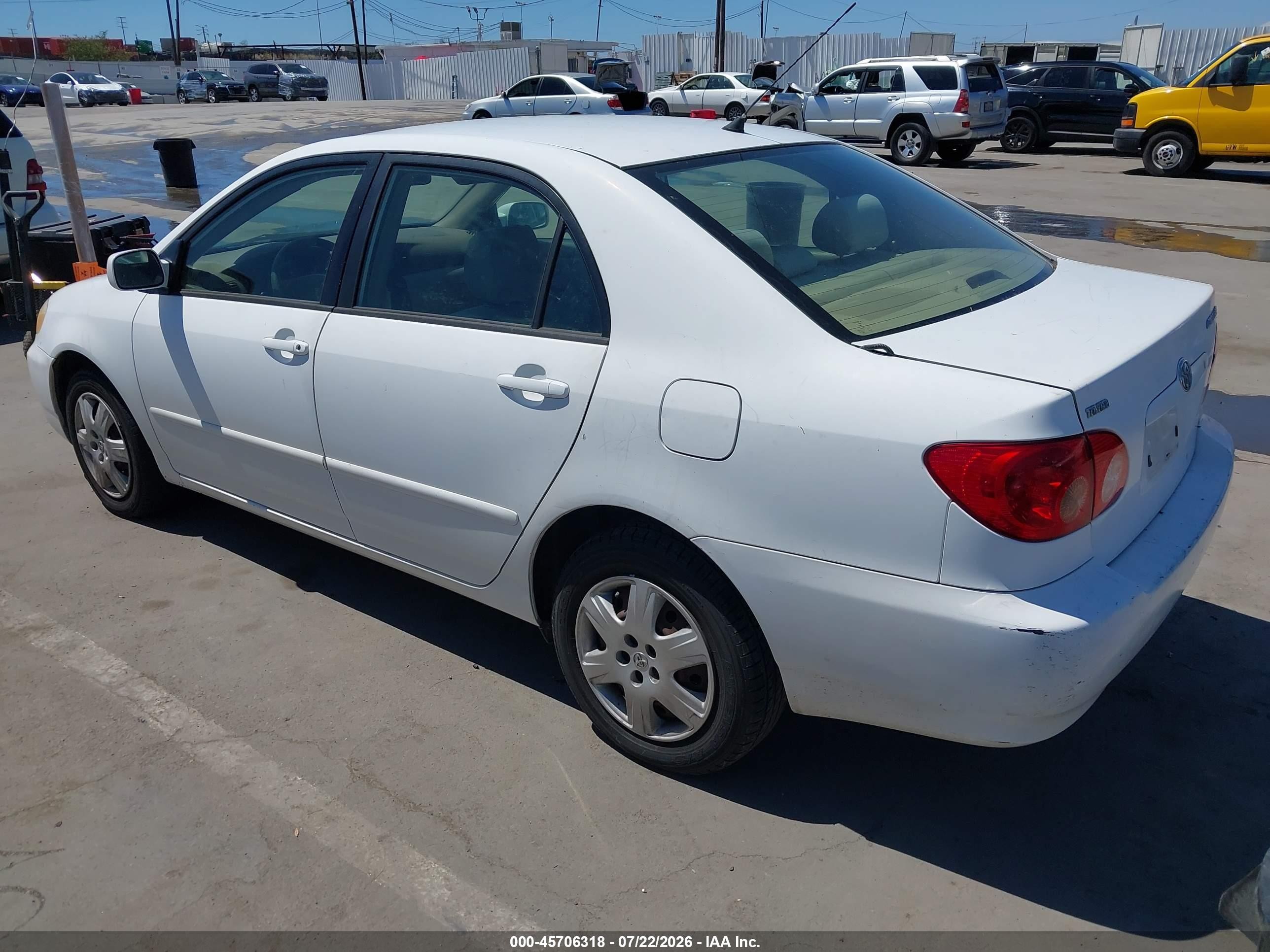 2006 Toyota Corolla Le White vin: 1NXBR30E46Z626370