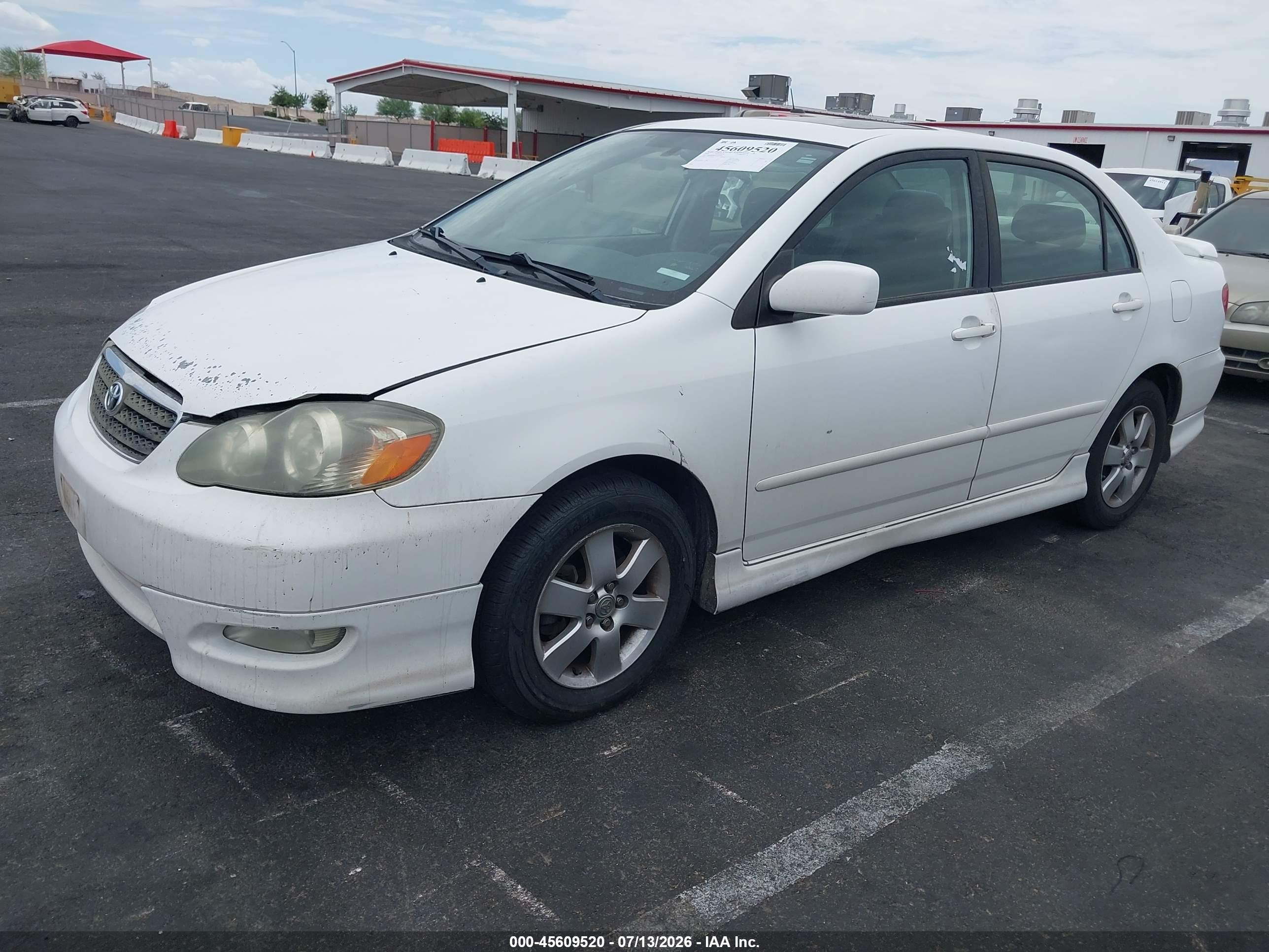 2005 Toyota Corolla S White vin: 1NXBR30E55Z522761