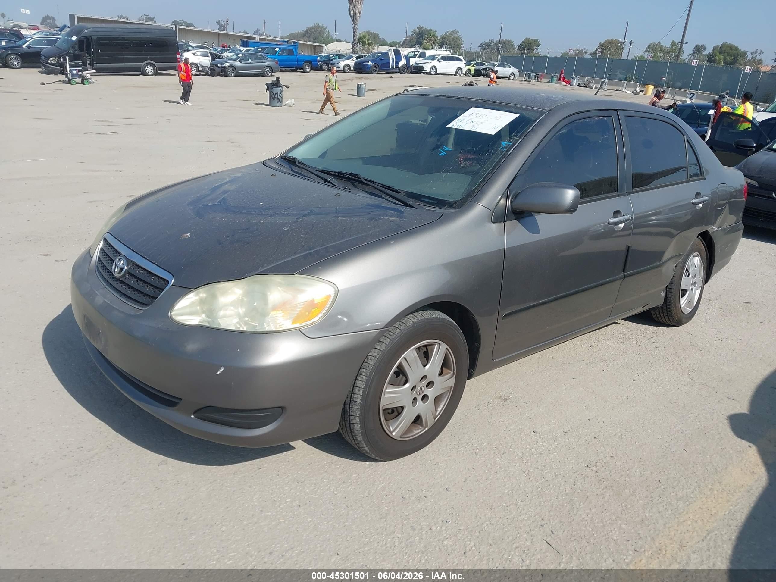 2007 Toyota Corolla Le Gray vin: 1NXBR30E57Z849423