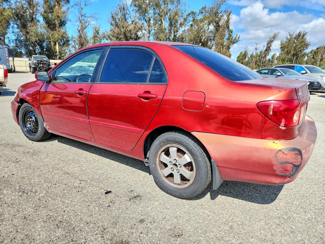 2008 Toyota Corolla Le Красный vin: 1NXBR30E58Z044183