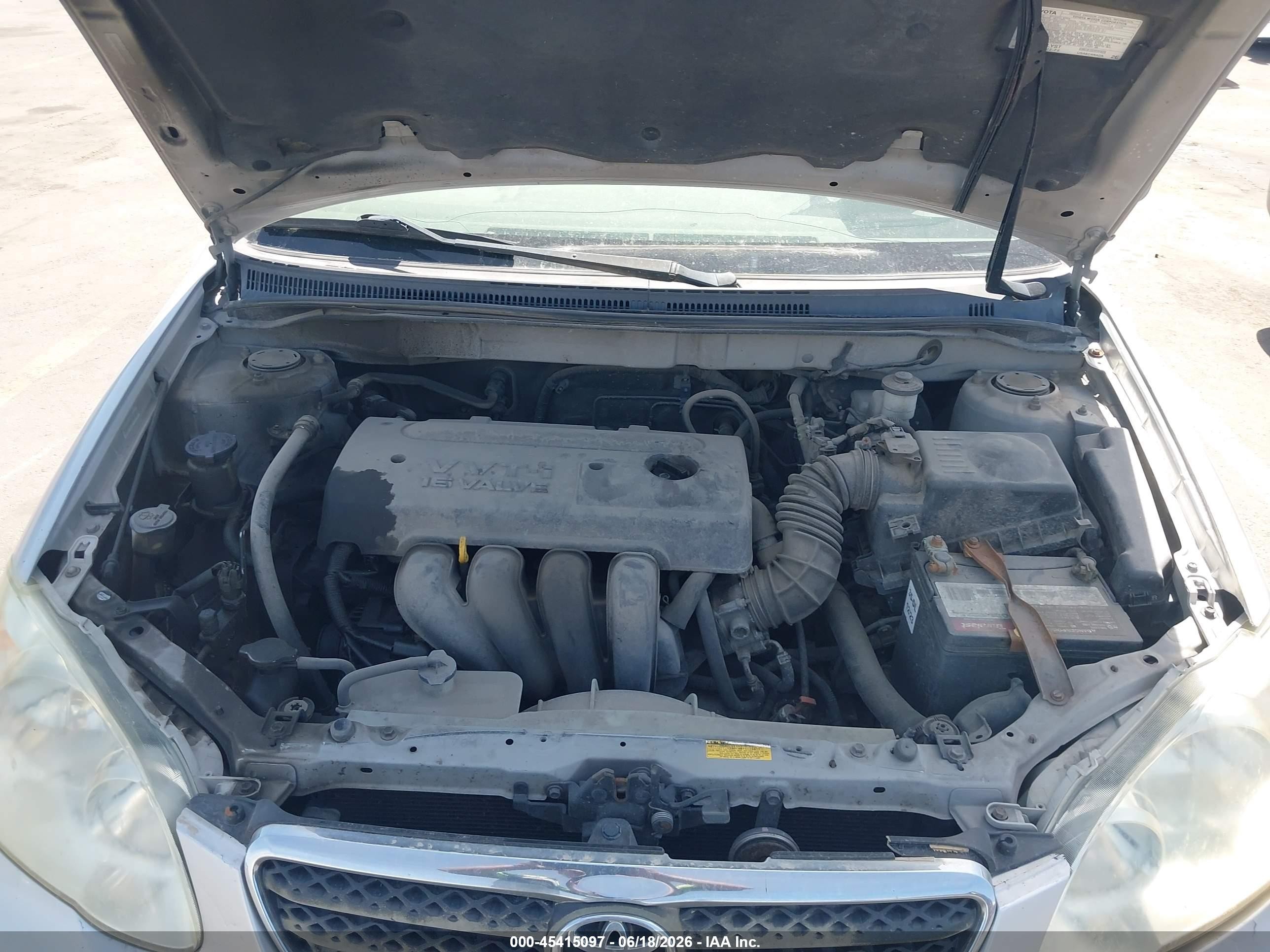 2005 Toyota Corolla Le Silver vin: 1NXBR30E65Z397611