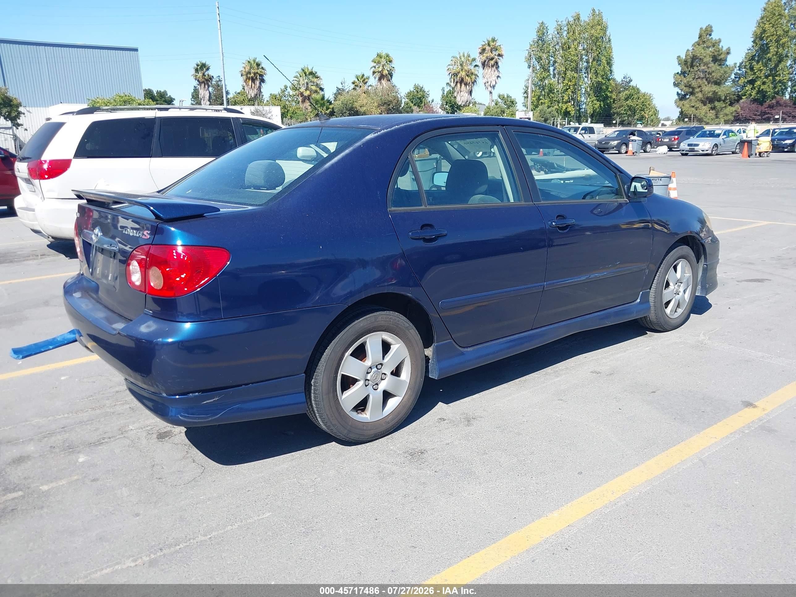 2005 Toyota Corolla S Blue vin: 1NXBR30E65Z489818