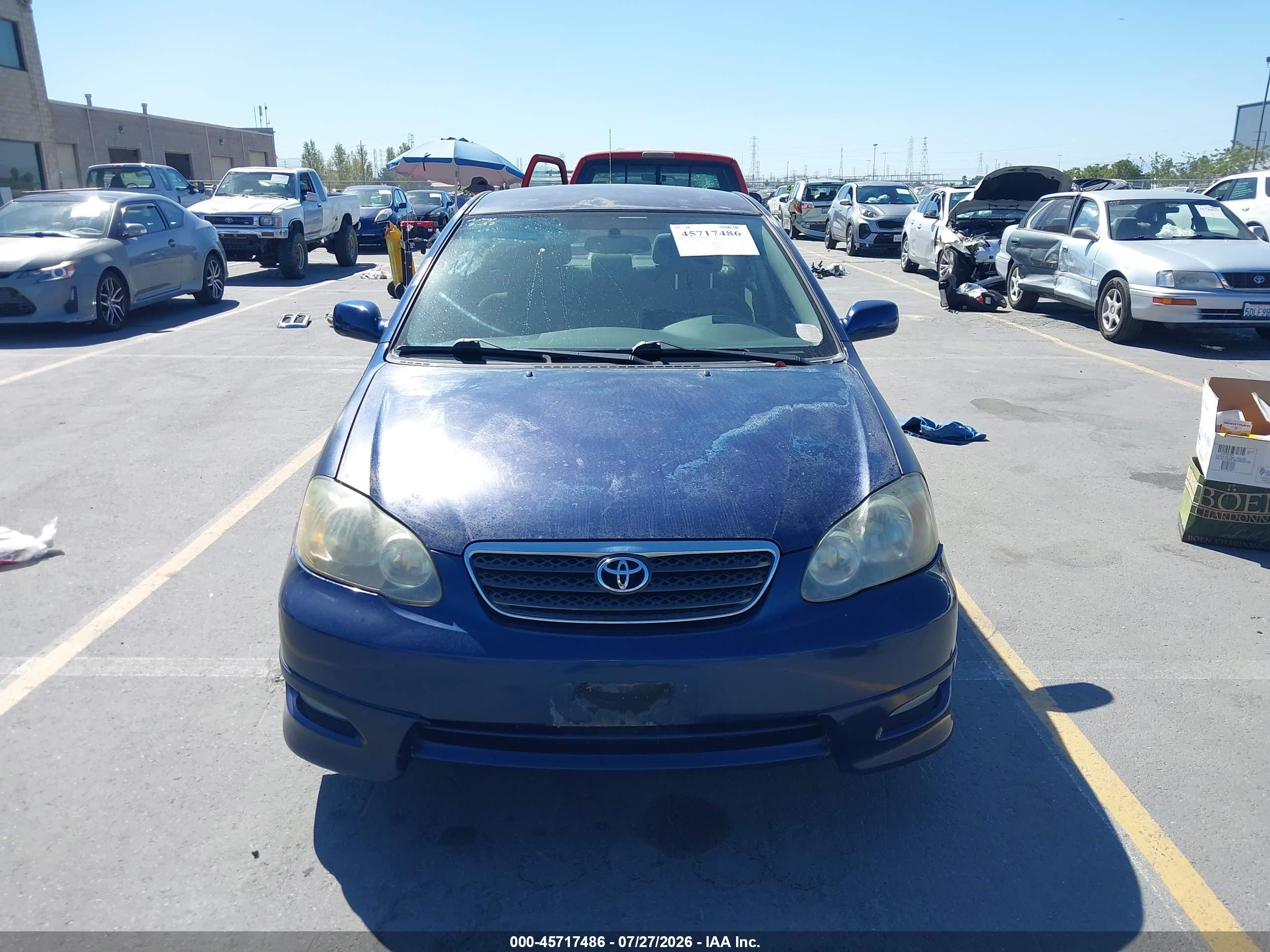 2005 Toyota Corolla S Blue vin: 1NXBR30E65Z489818