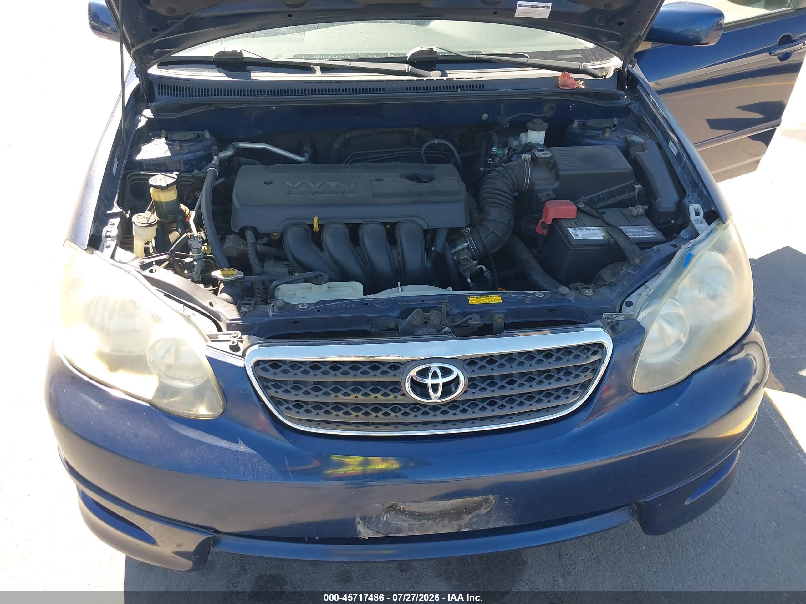 2005 Toyota Corolla S Blue vin: 1NXBR30E65Z489818