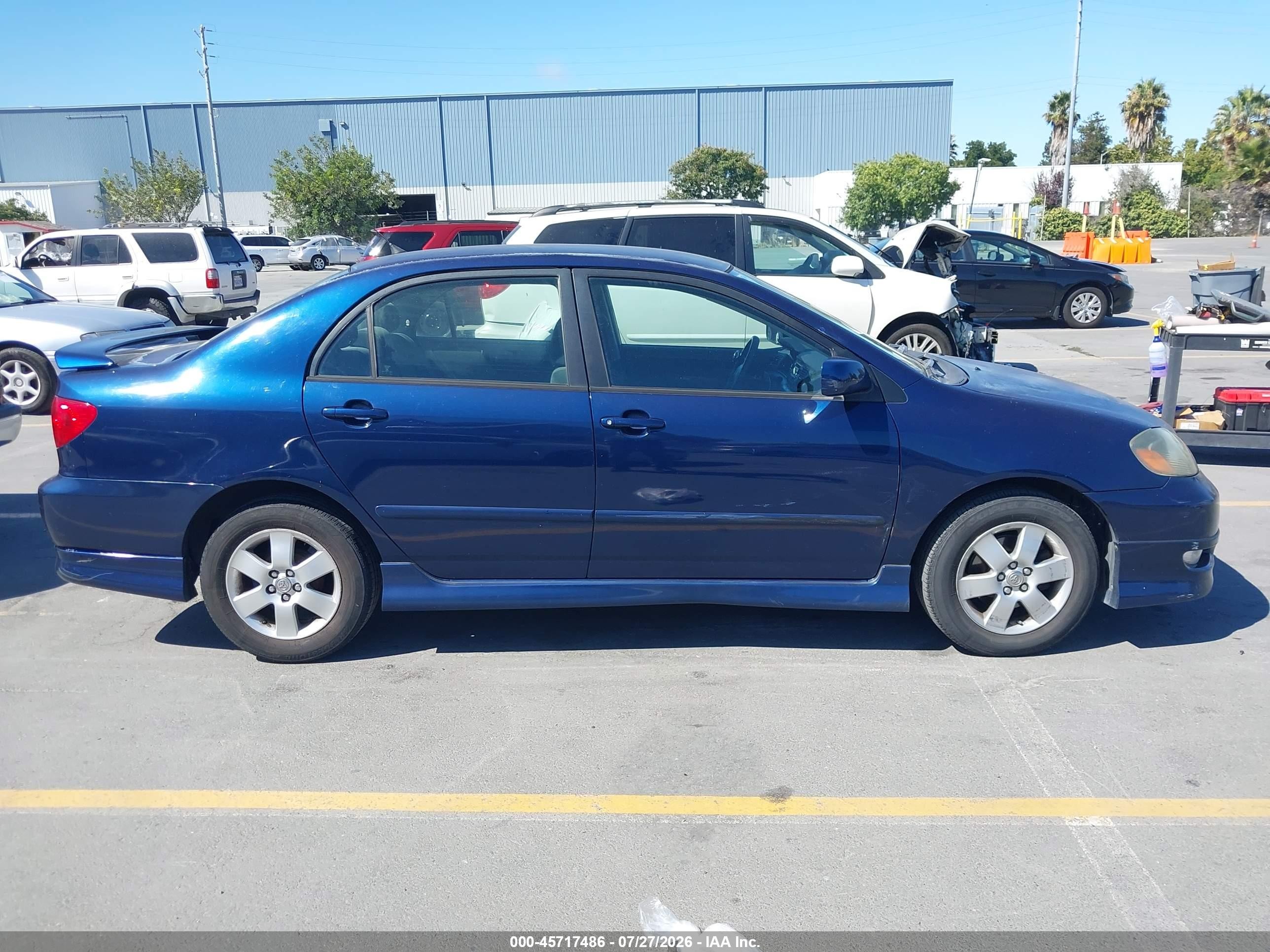 2005 Toyota Corolla S Blue vin: 1NXBR30E65Z489818