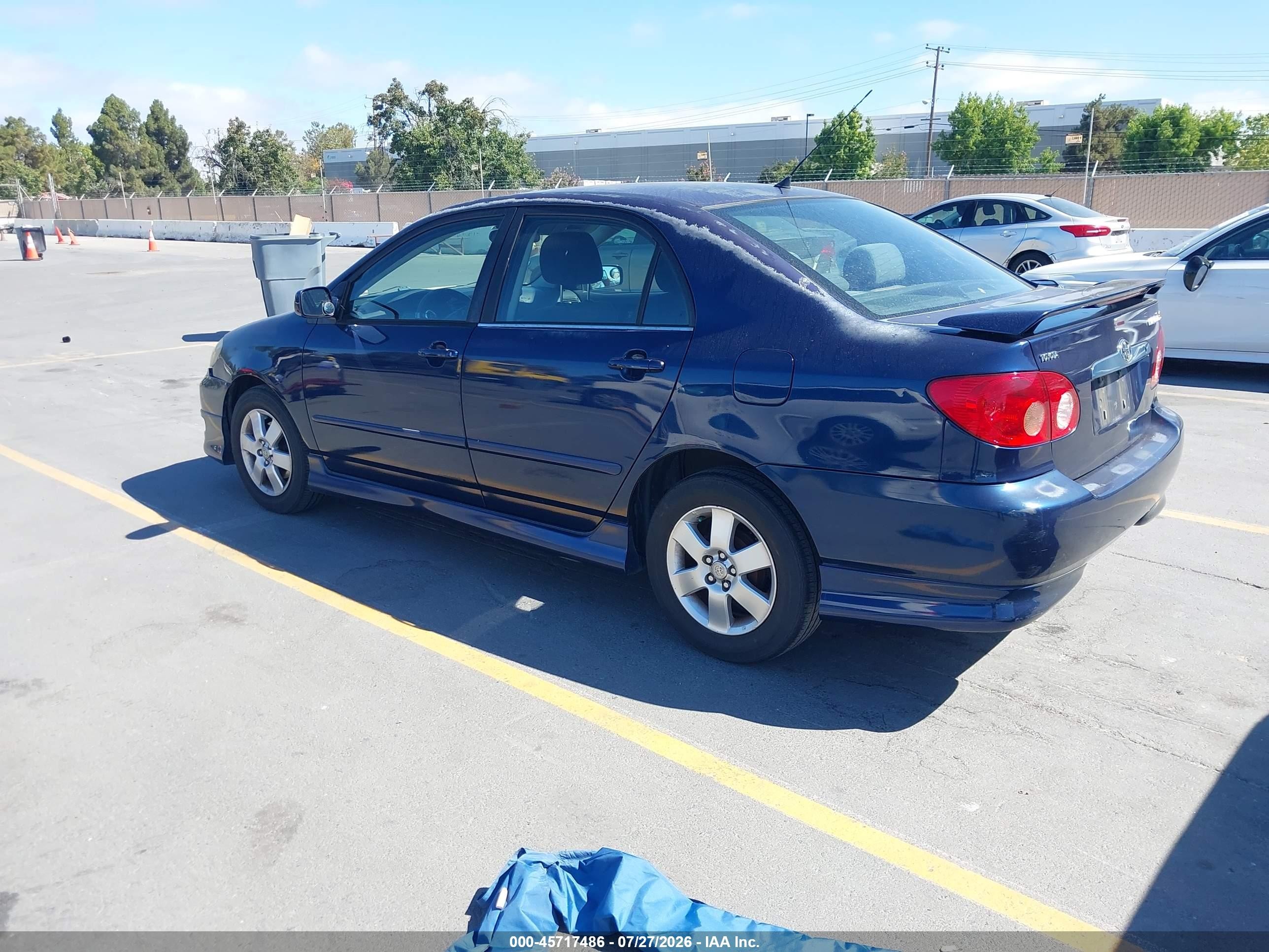 2005 Toyota Corolla S Blue vin: 1NXBR30E65Z489818