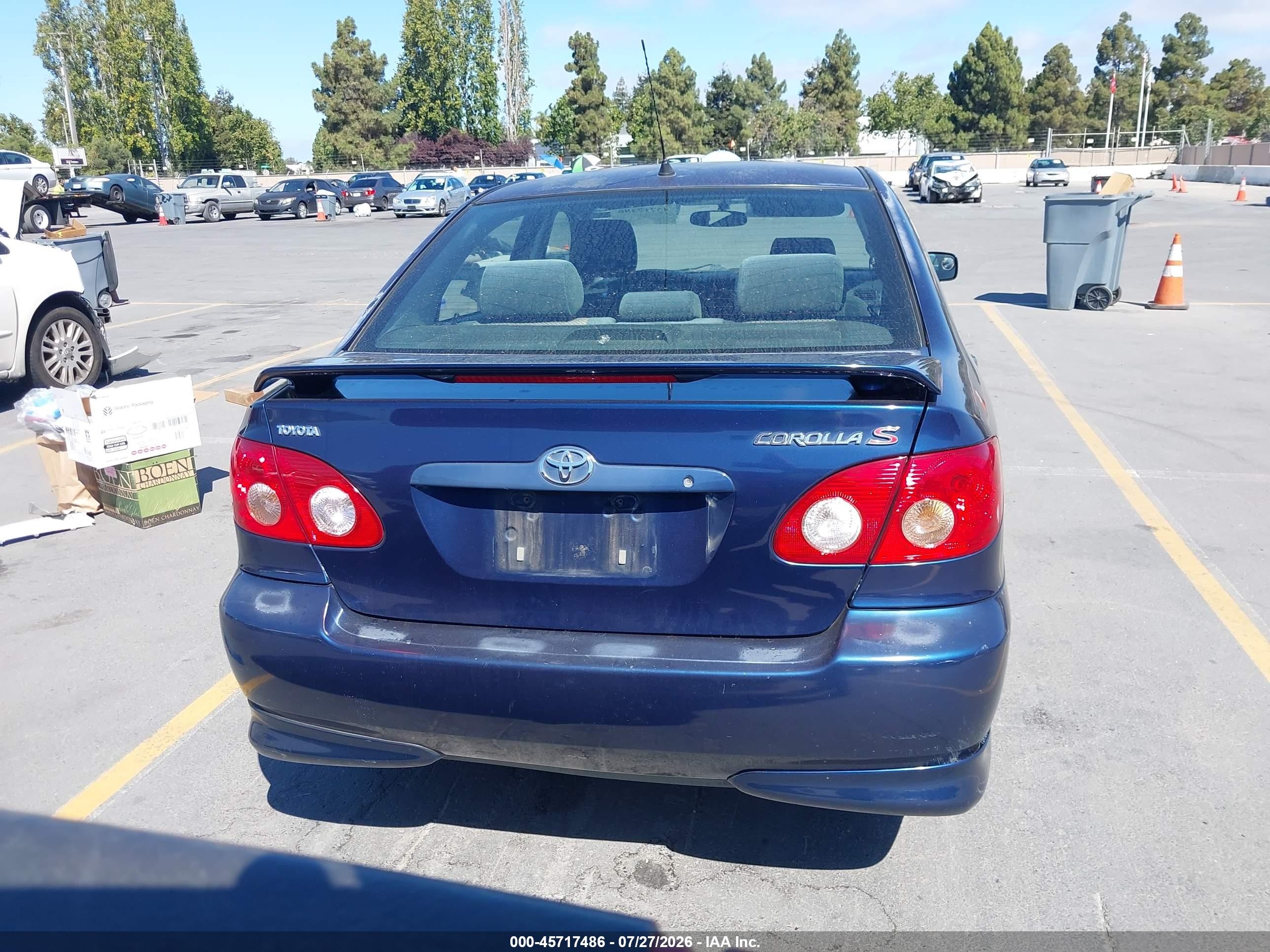 2005 Toyota Corolla S Blue vin: 1NXBR30E65Z489818