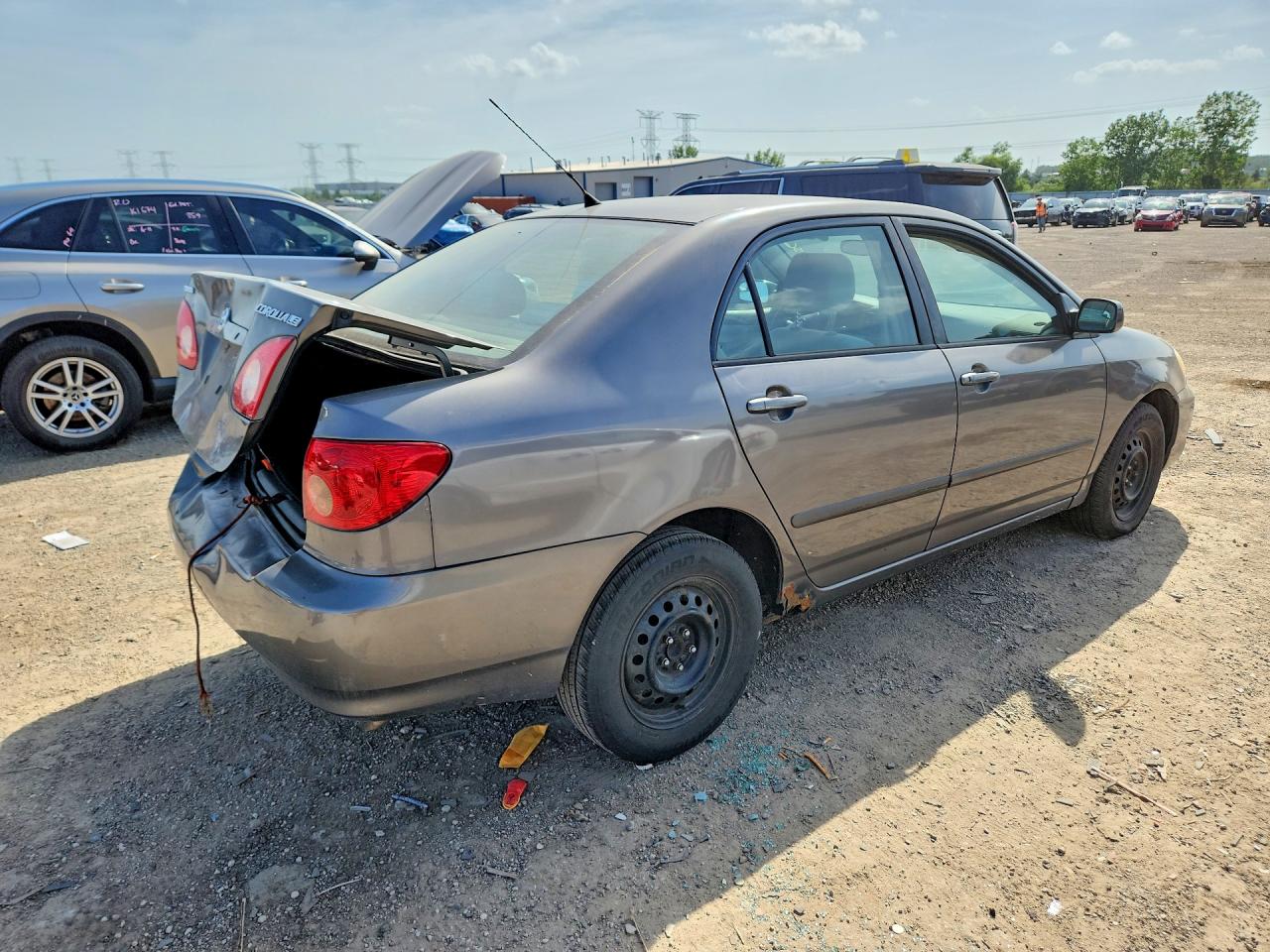2007 Toyota Corolla Le Gray vin: 1NXBR30E67Z799051