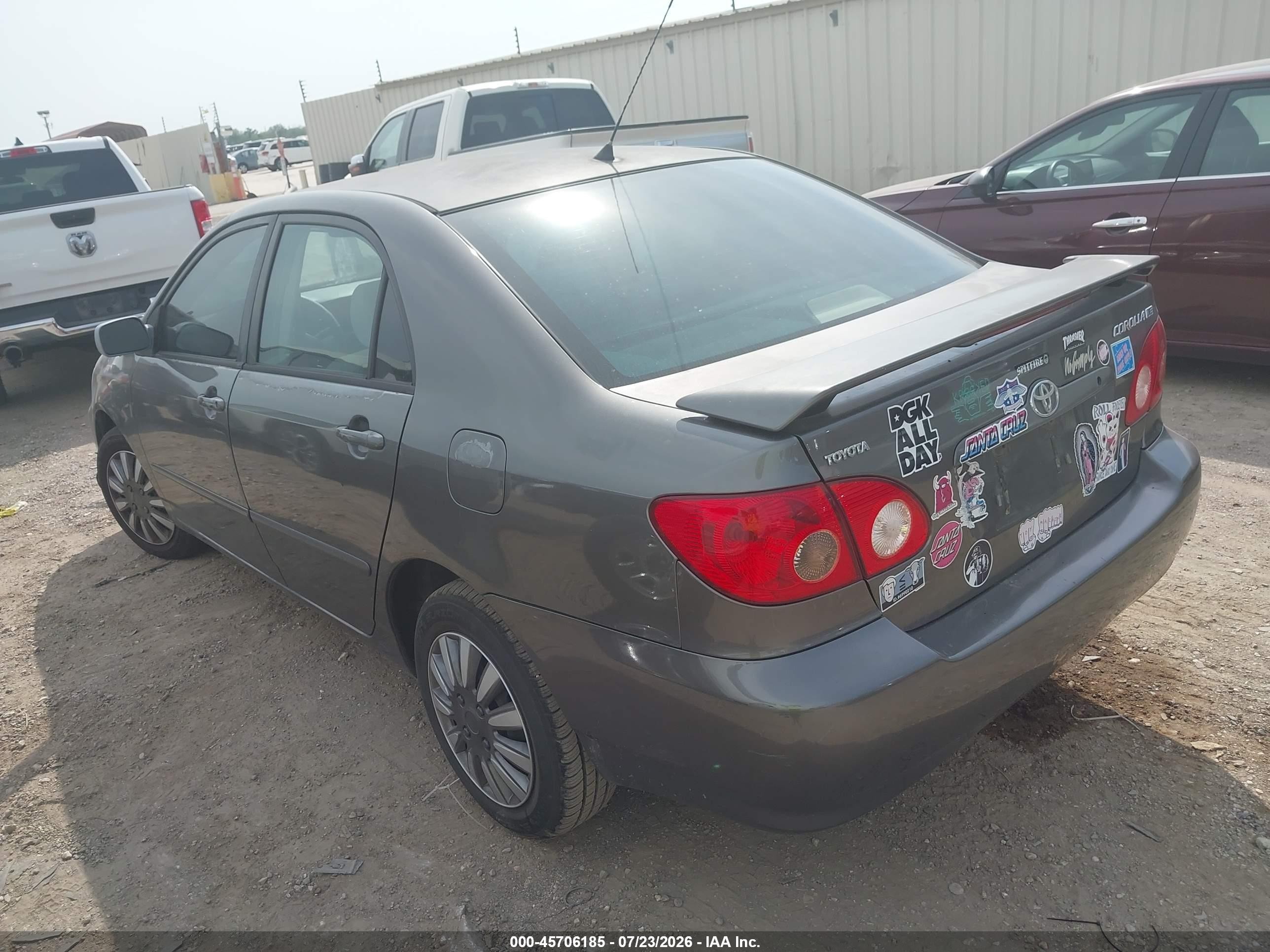 2007 Toyota Corolla Le Gray vin: 1NXBR30E67Z809271