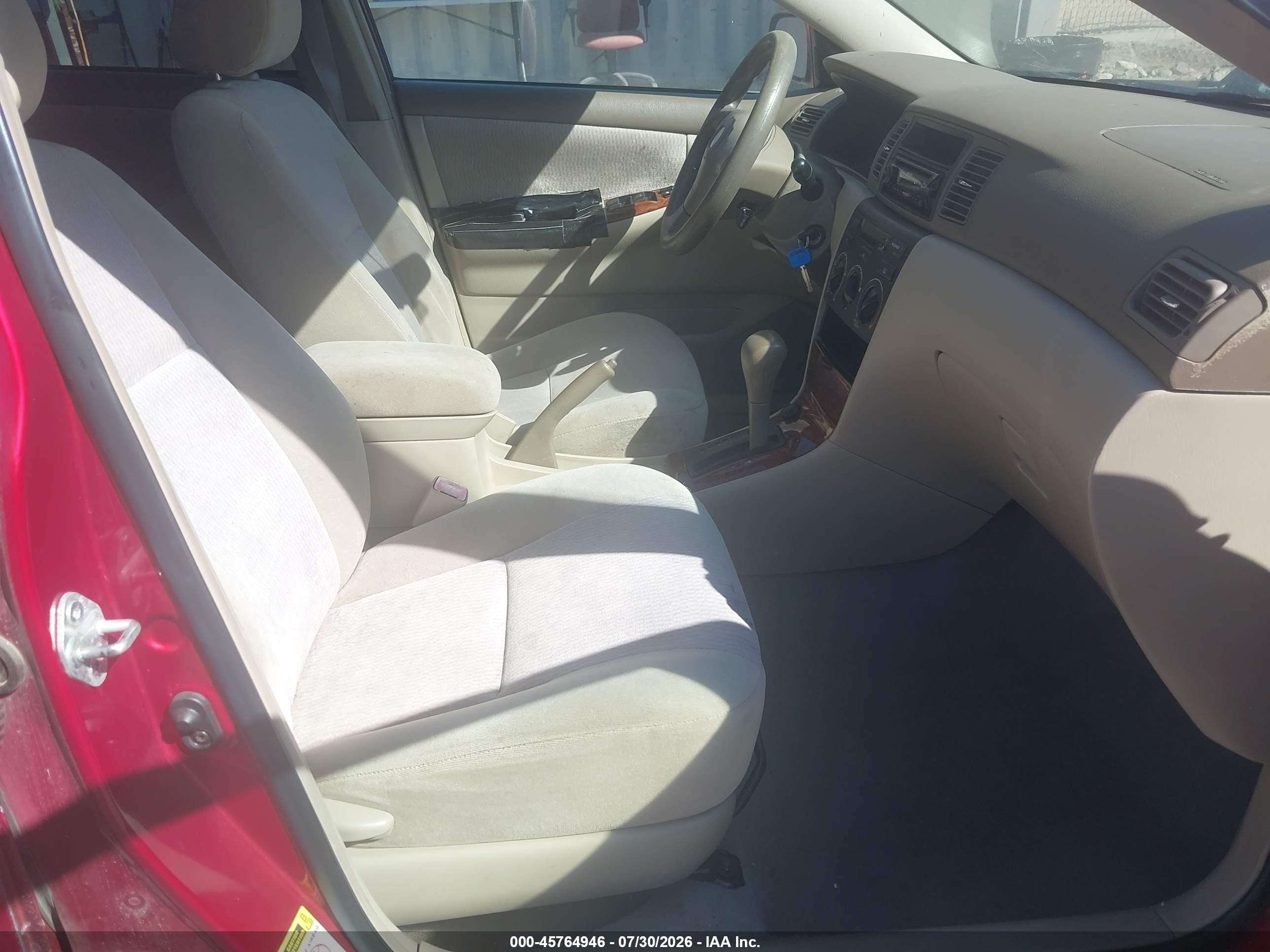 2006 Toyota Corolla Le Бордовый vin: 1NXBR30E76Z595437